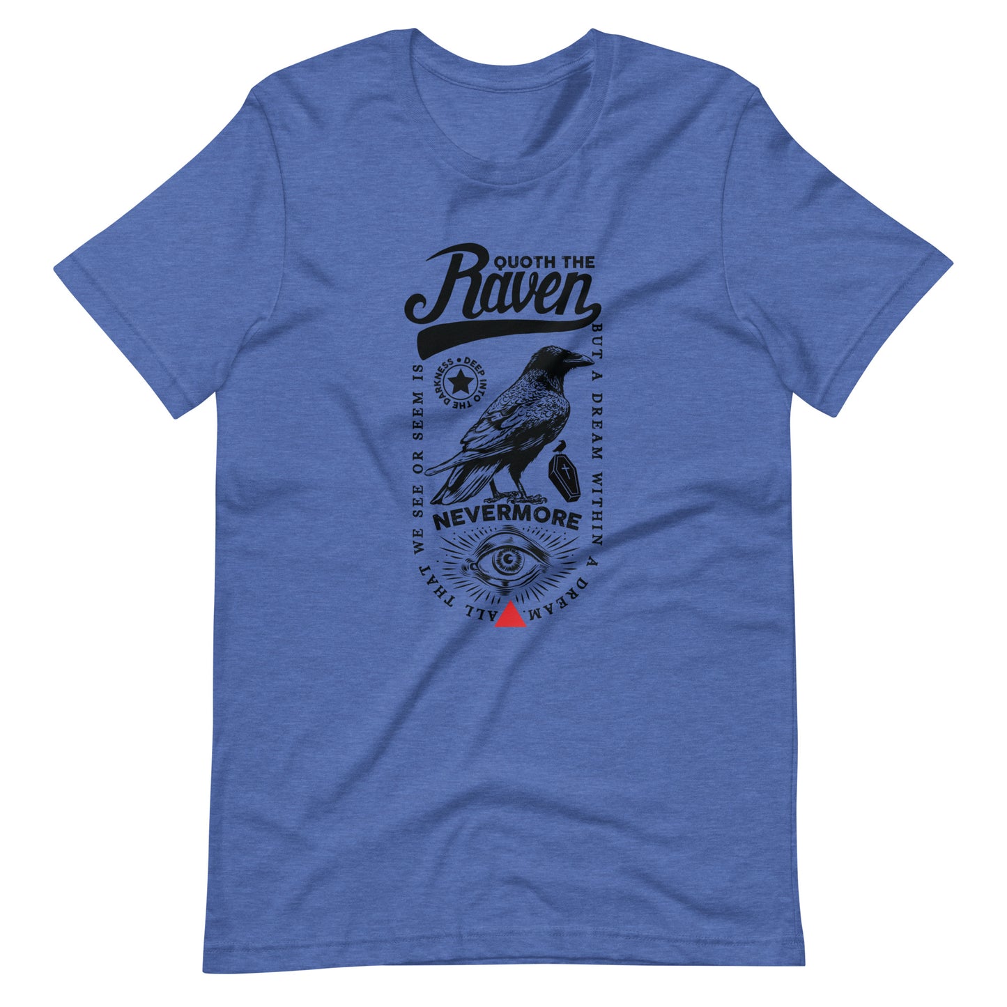 Quoth the Raven Nevermore Loaded - Men's t-shirt - Heather True Royal Front