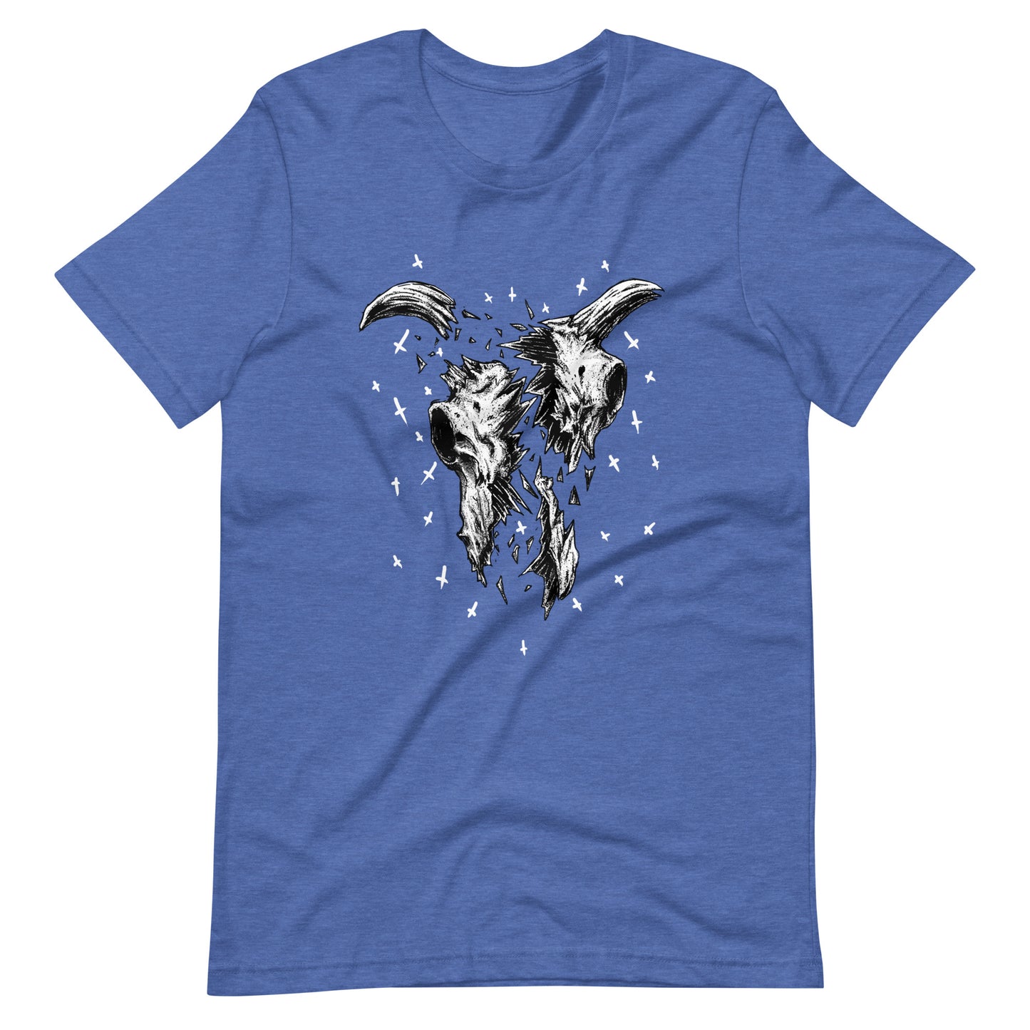 Crushed - Men's t-shirt - Heather True Royal Front