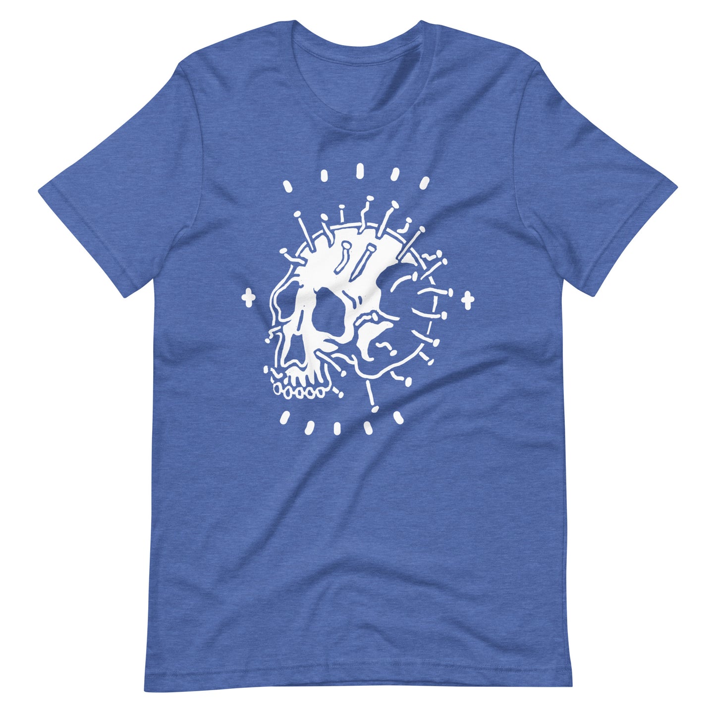 Iron Nails - Men's t-shirt - Heather True Royal Front
