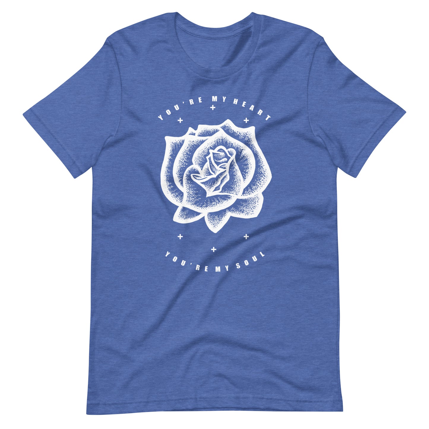 You're My Heart You're My Soul Rose - Men's t-shirt - Heather True Royal Front