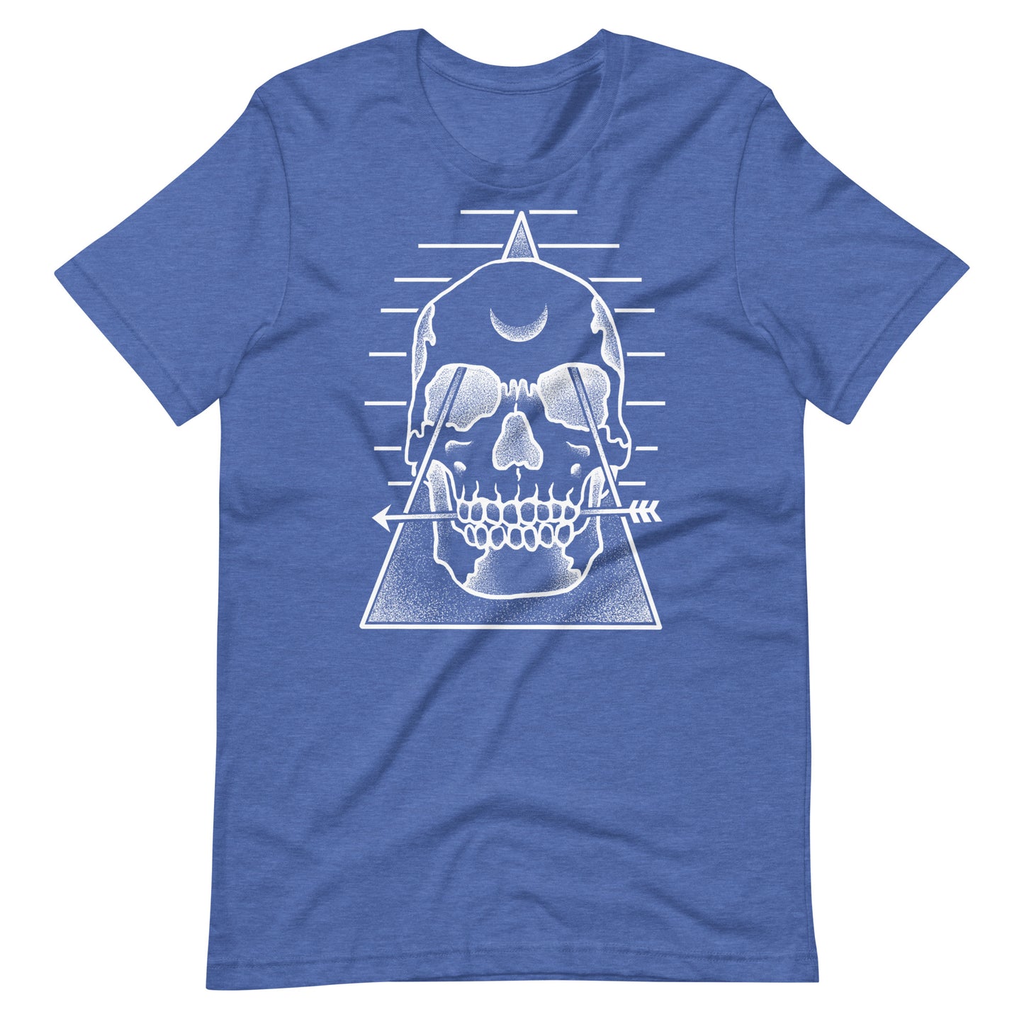 Skull Pyramid - Men's t-shirt - Heather True Royal Front