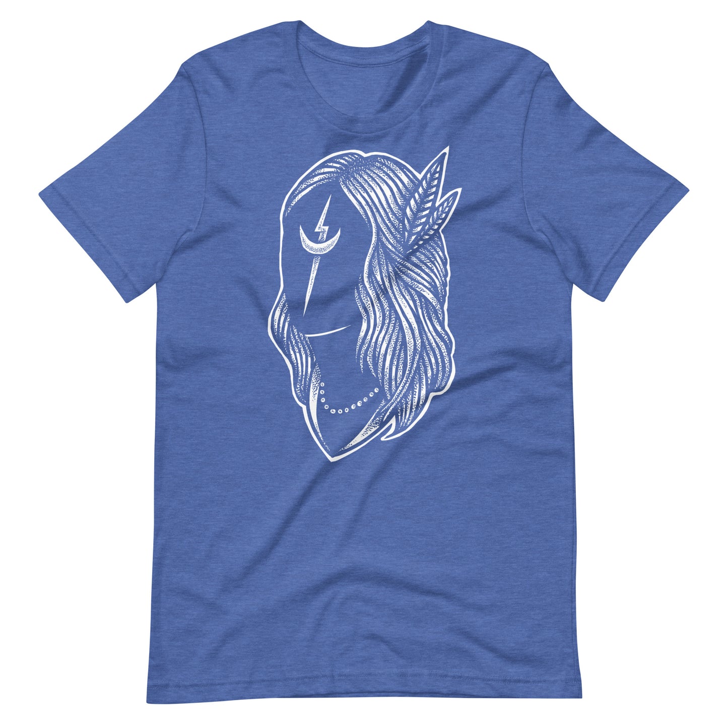 Black Night White - Men's t-shirt - Heather True Royal Front