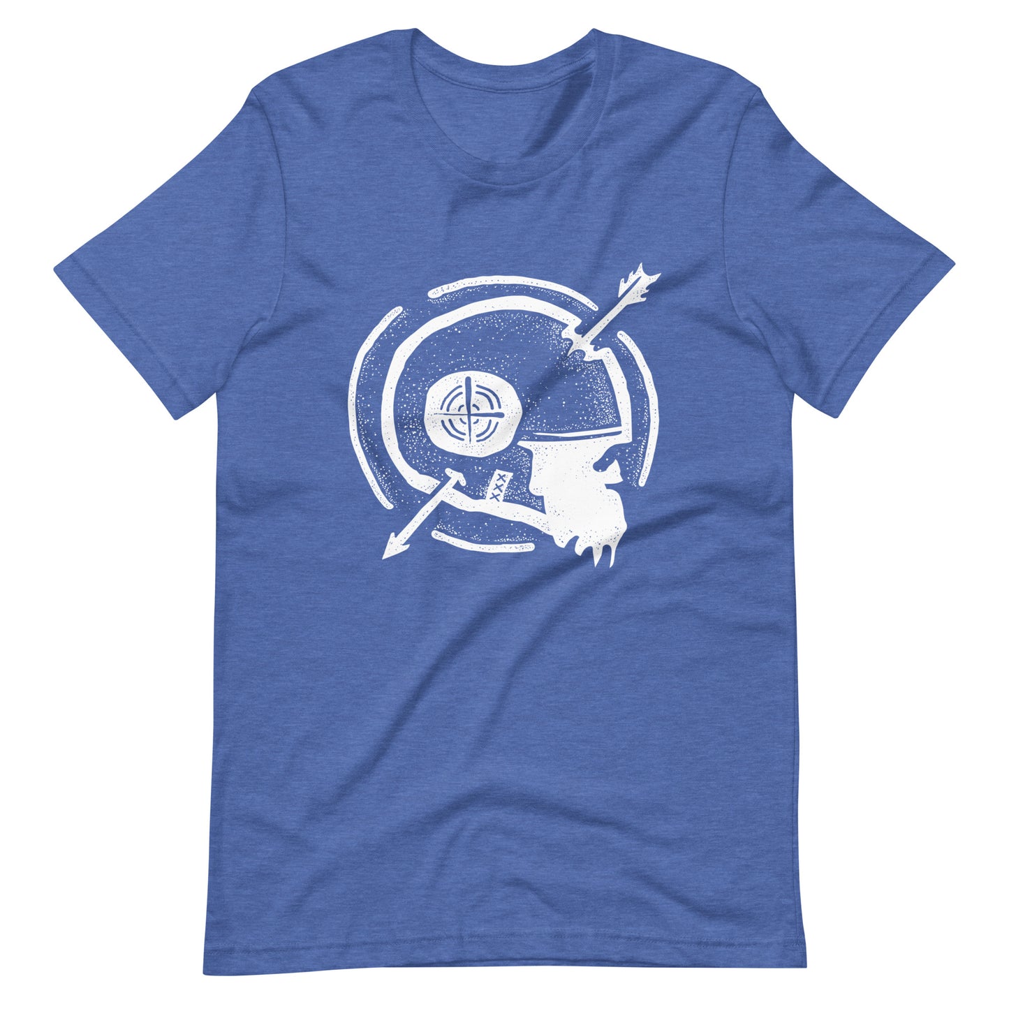 Dead Arrow White - Men's t-shirt - Heather True Royal Front