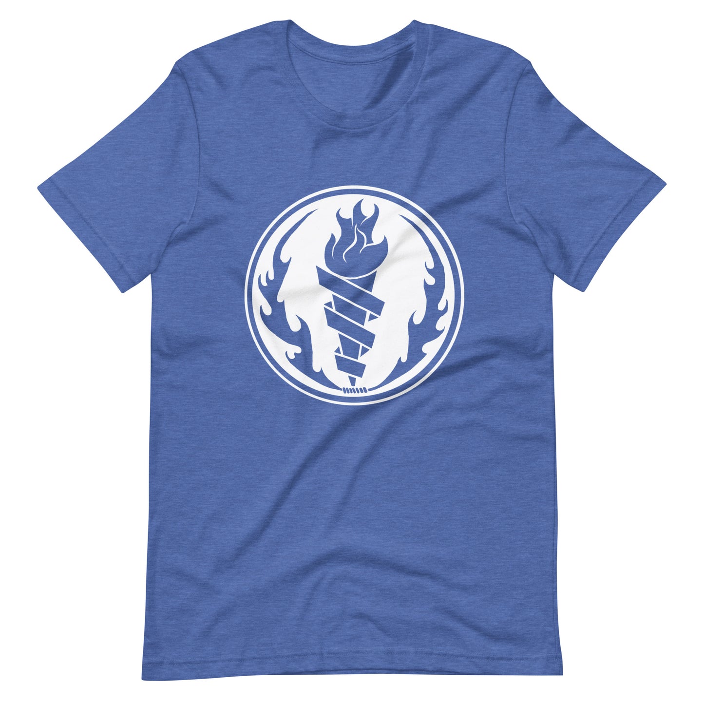 Fire Fire White - Men's t-shirt - Heather True Royal Front
