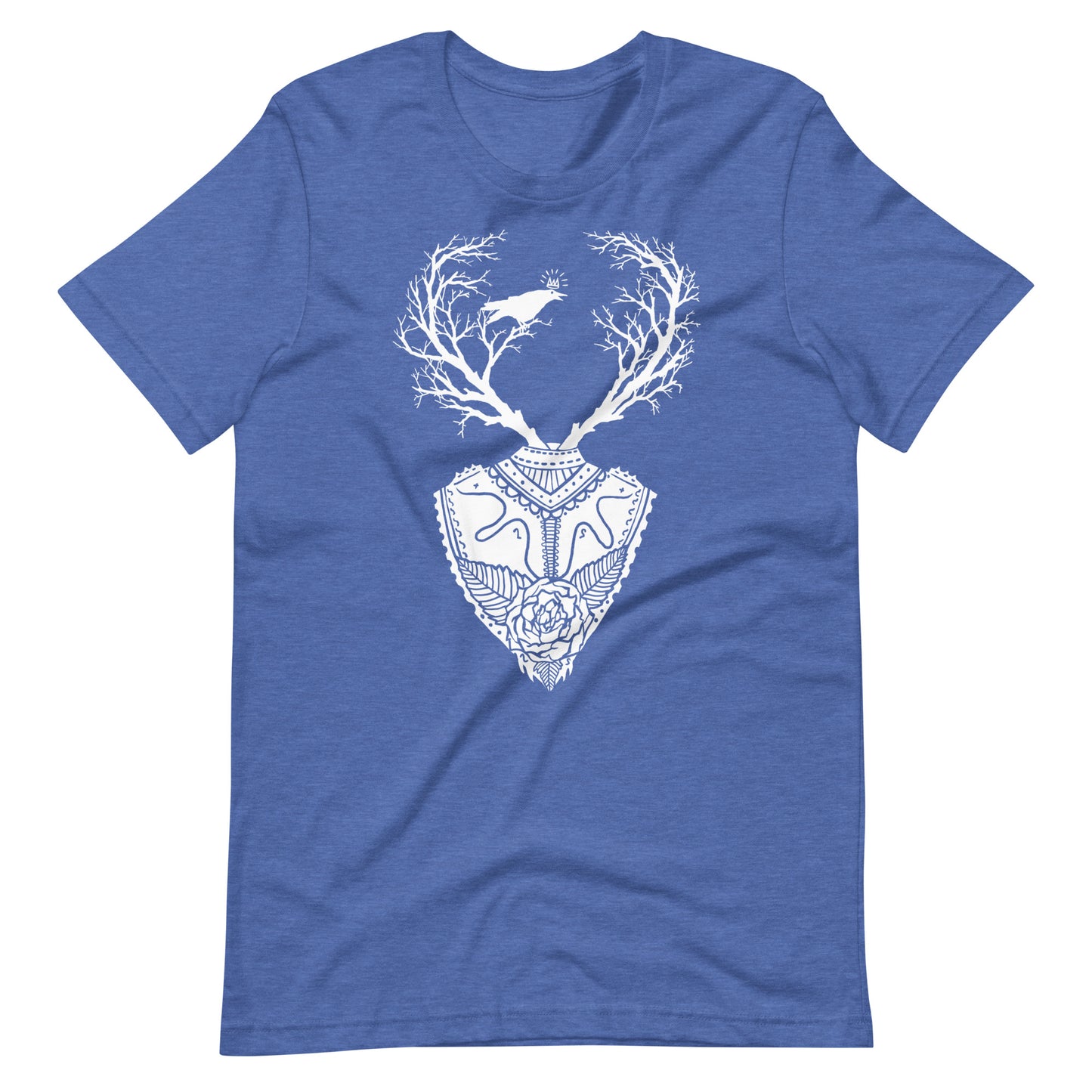 Life Trees White - Men's t-shirt - Heather True Royal Front