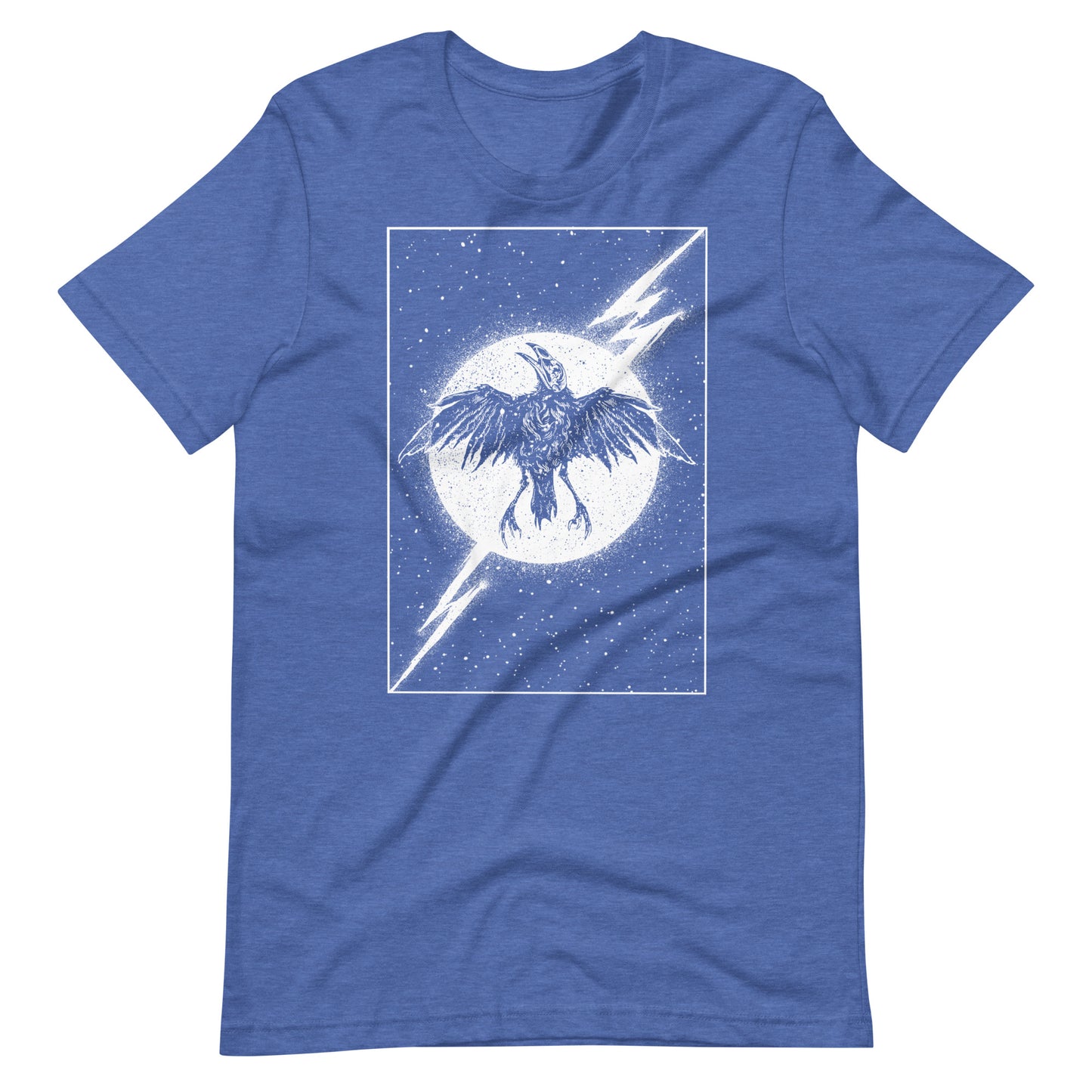 Night Thunder White - Men's t-shirt - Heather True Royal Front