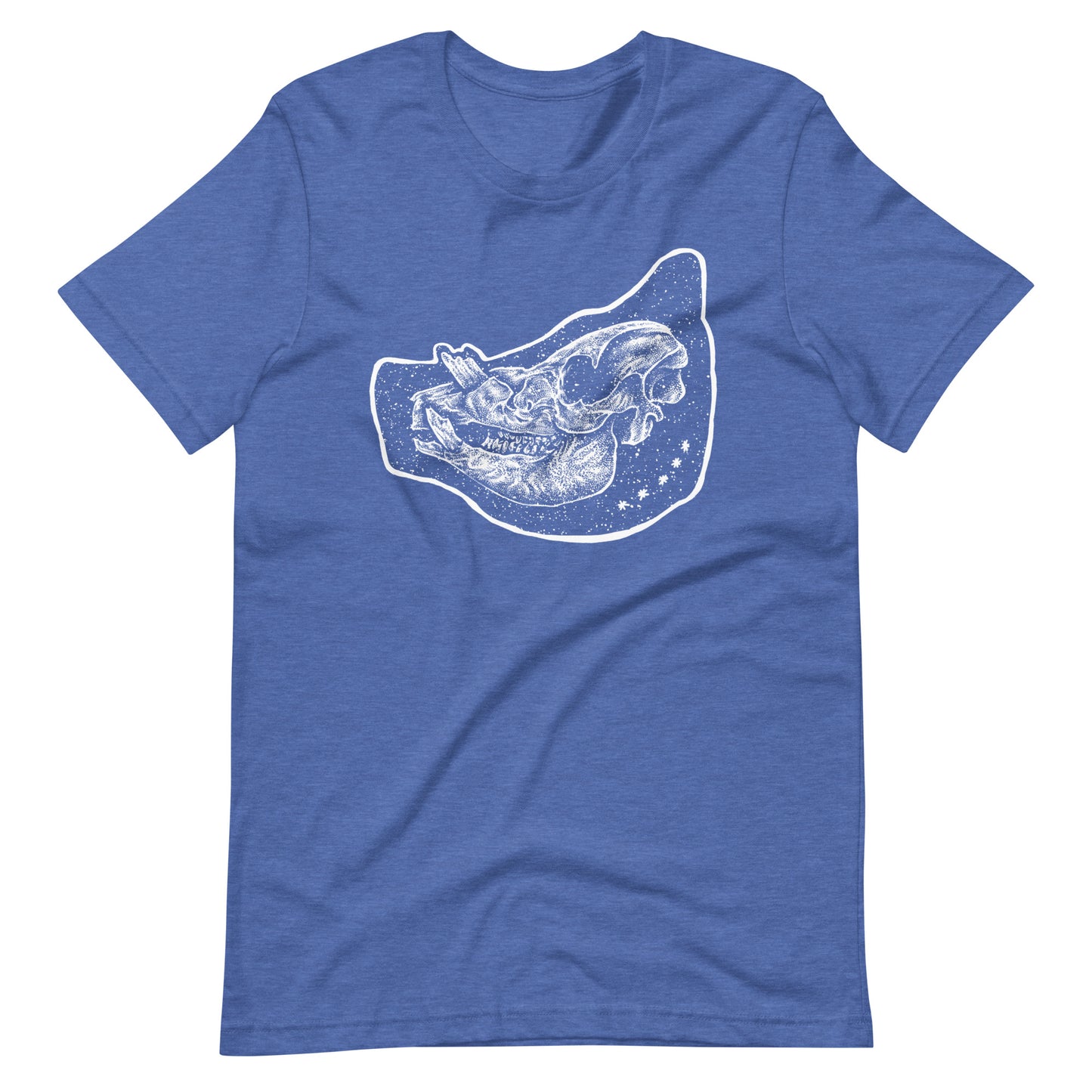 Pig White - Men's t-shirt - Heather True Royal Front