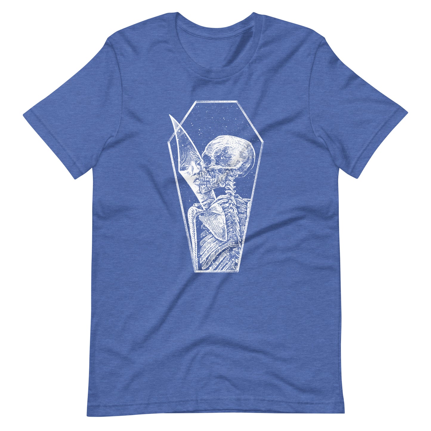 Shadow of Memories White - Men's t-shirt - Heather True Royal Front