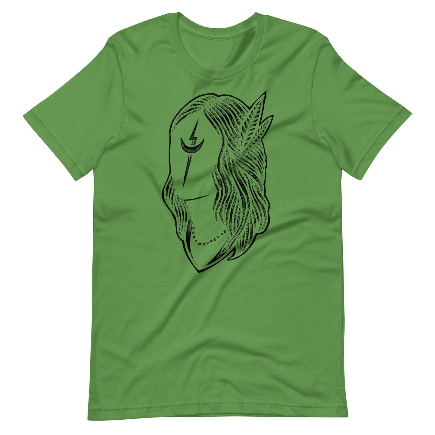 Black Night Black - Men's t-shirt - Leaf Front