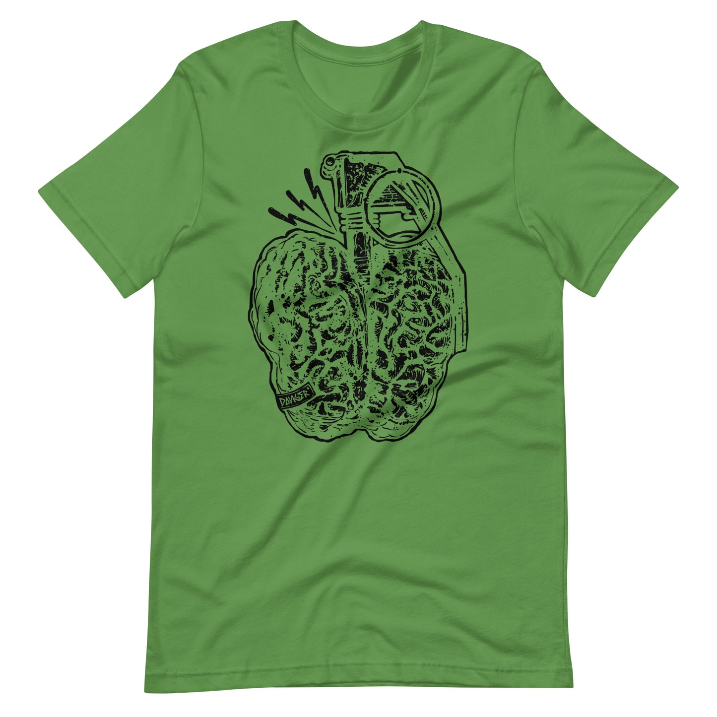 Brain Boom Black - Men's t-shirt - Leaf Front