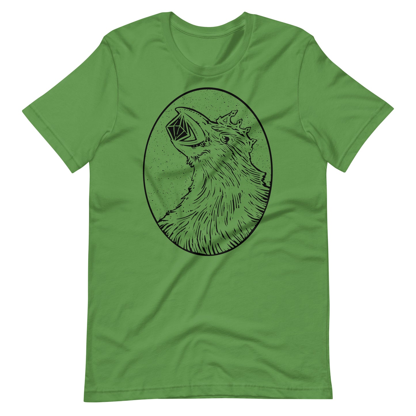 Crow Diamond Black - Men's t-shirt - Leaf Front