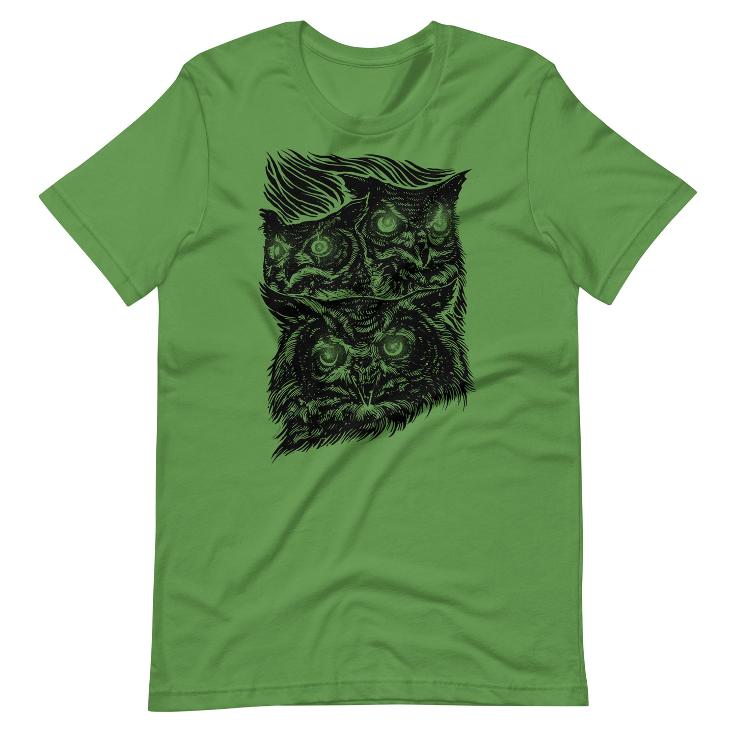 Night Eyes Black - Men's t-shirt - Leaf Front