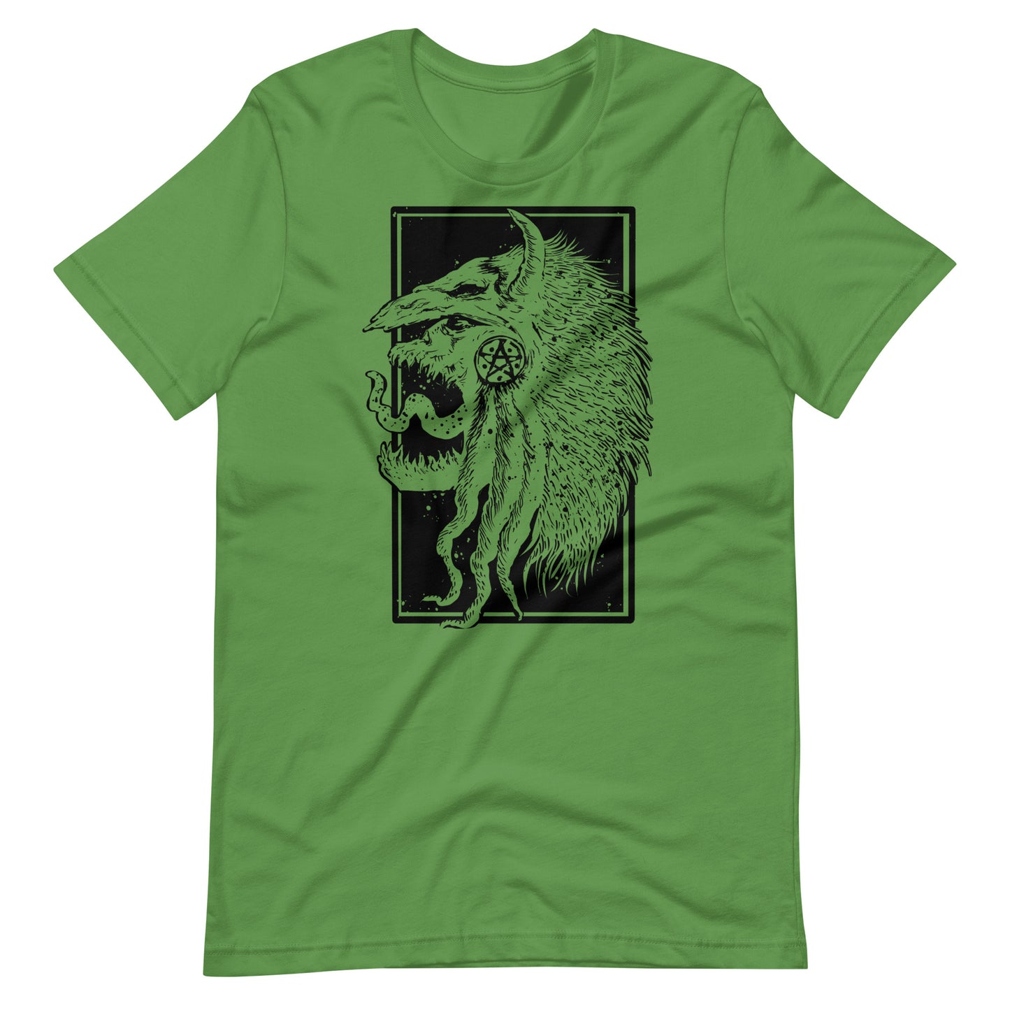 Tribe Monster Black - Men's t-shirt - Leaf Front