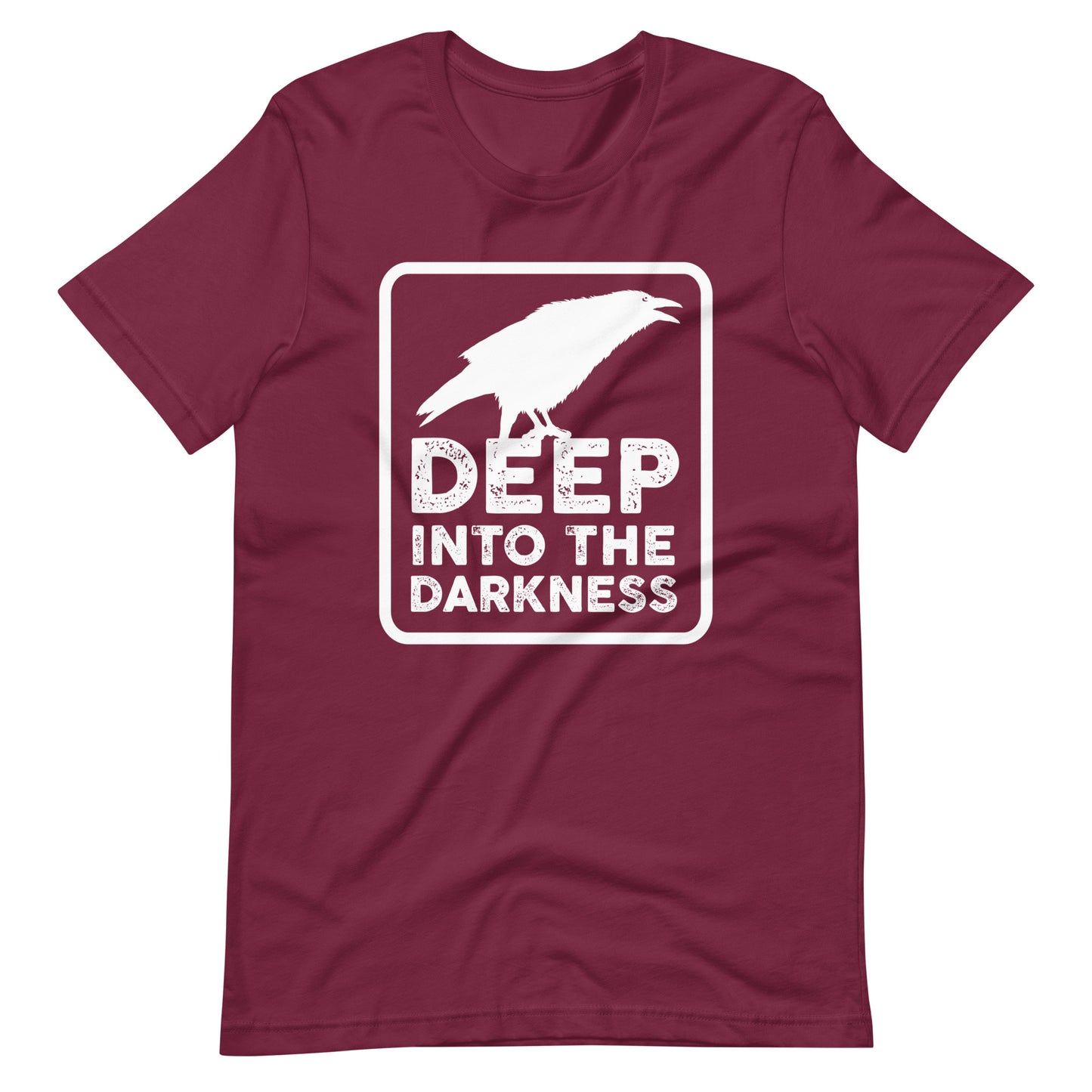 Raven Deep Into the Darkness - Men's t-shirt - Maroon Front