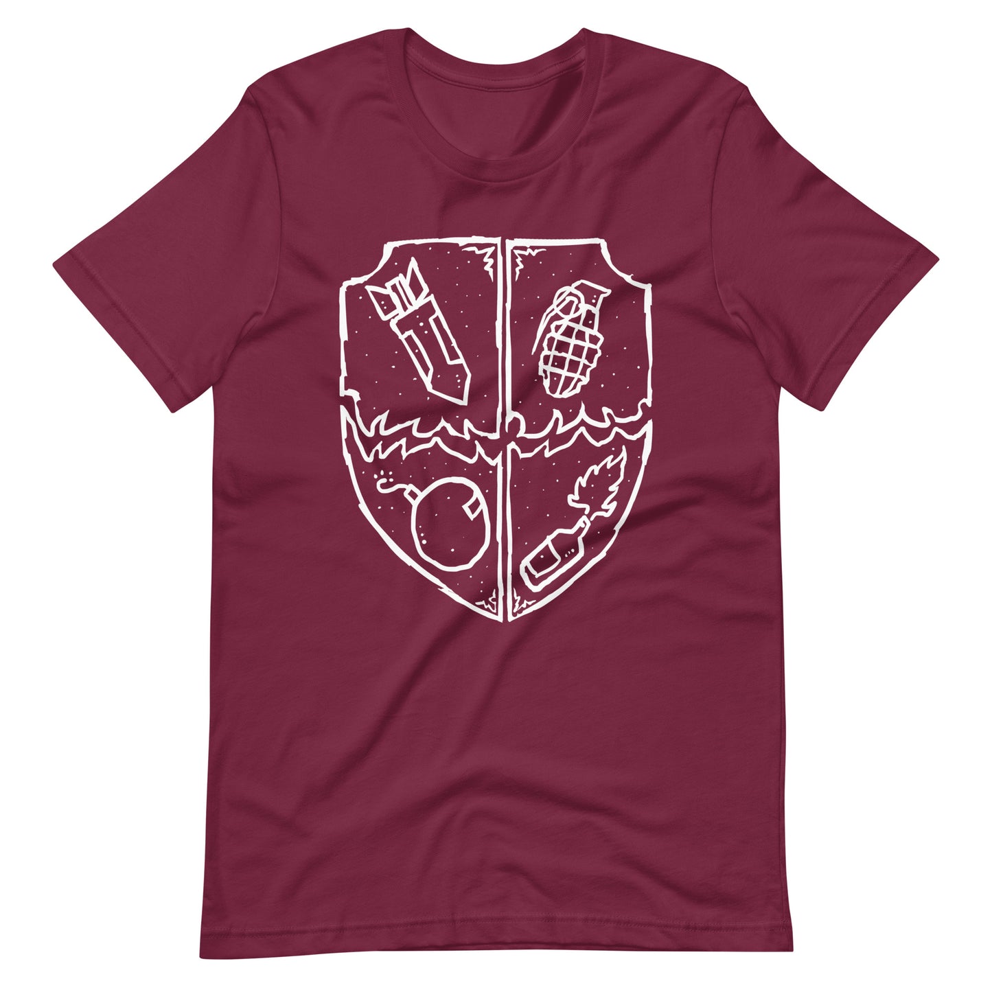 Boom - Men's t-shirt - Maroon Front