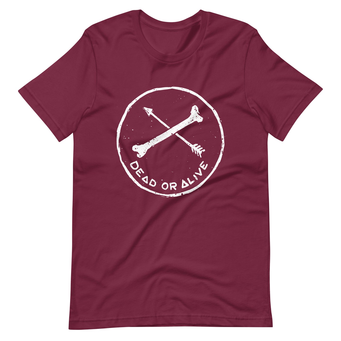 Dead or Alive - Men's t-shirt - Maroon Front