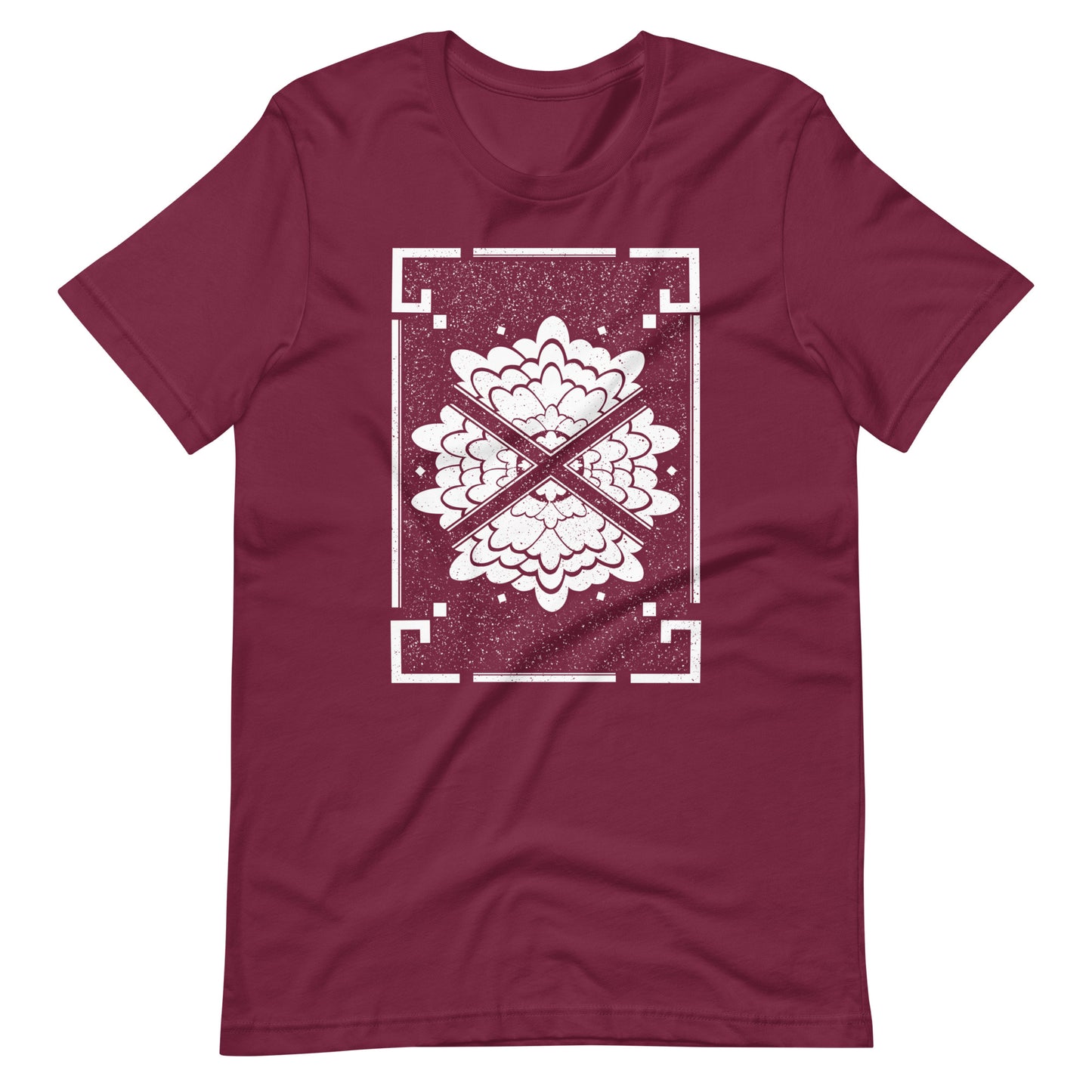 Flower - Men's t-shirt - Maroon Front