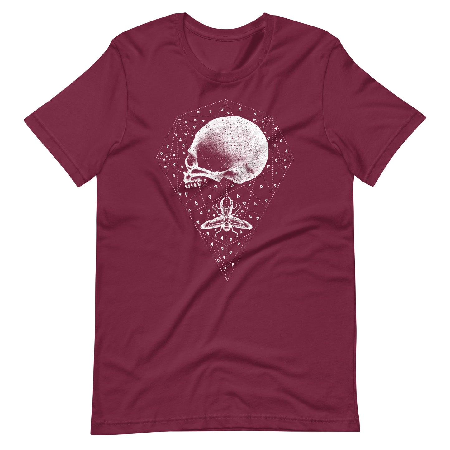 Galaxy Triangle - Men's t-shirt - Maroon Front