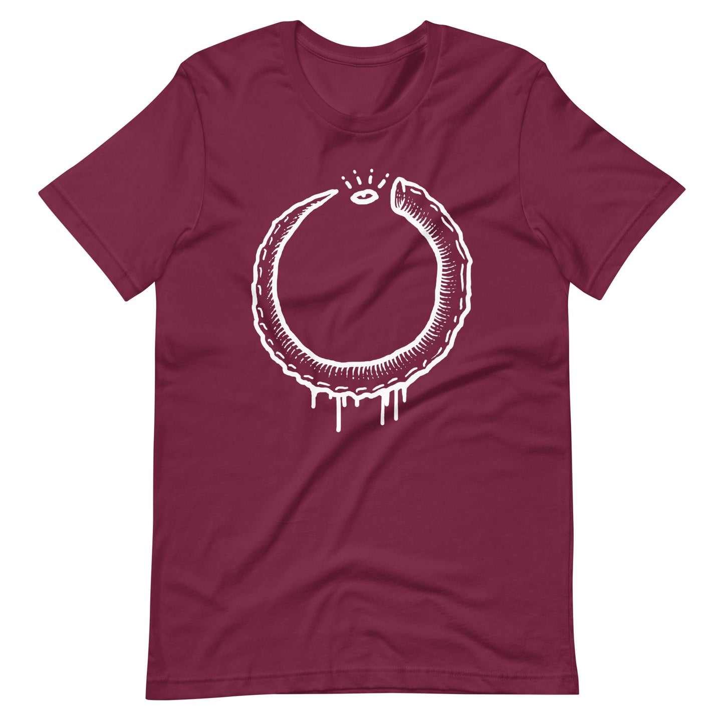 Horns - Men's t-shirt - Maroon Front