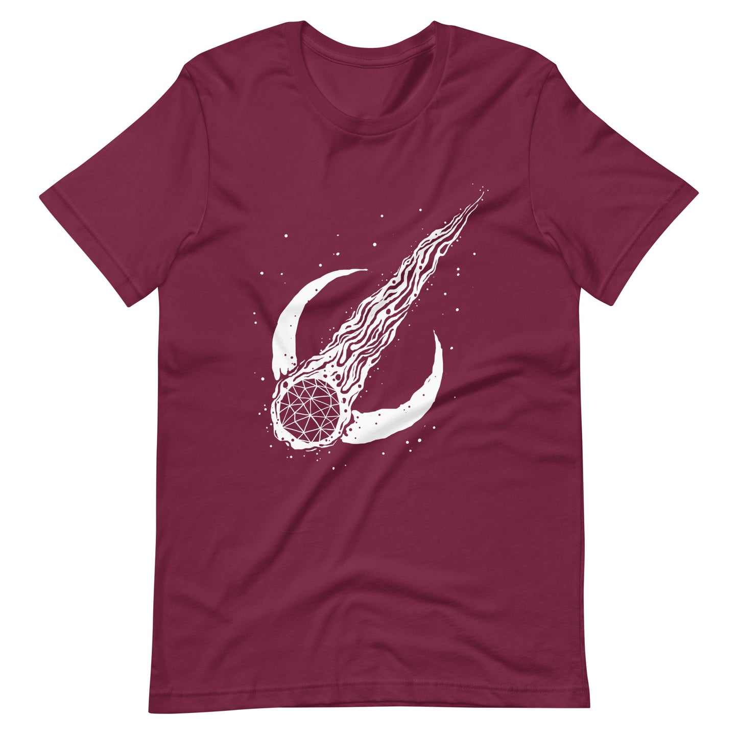 Meteor Night - Men's t-shirt - Maroon Front