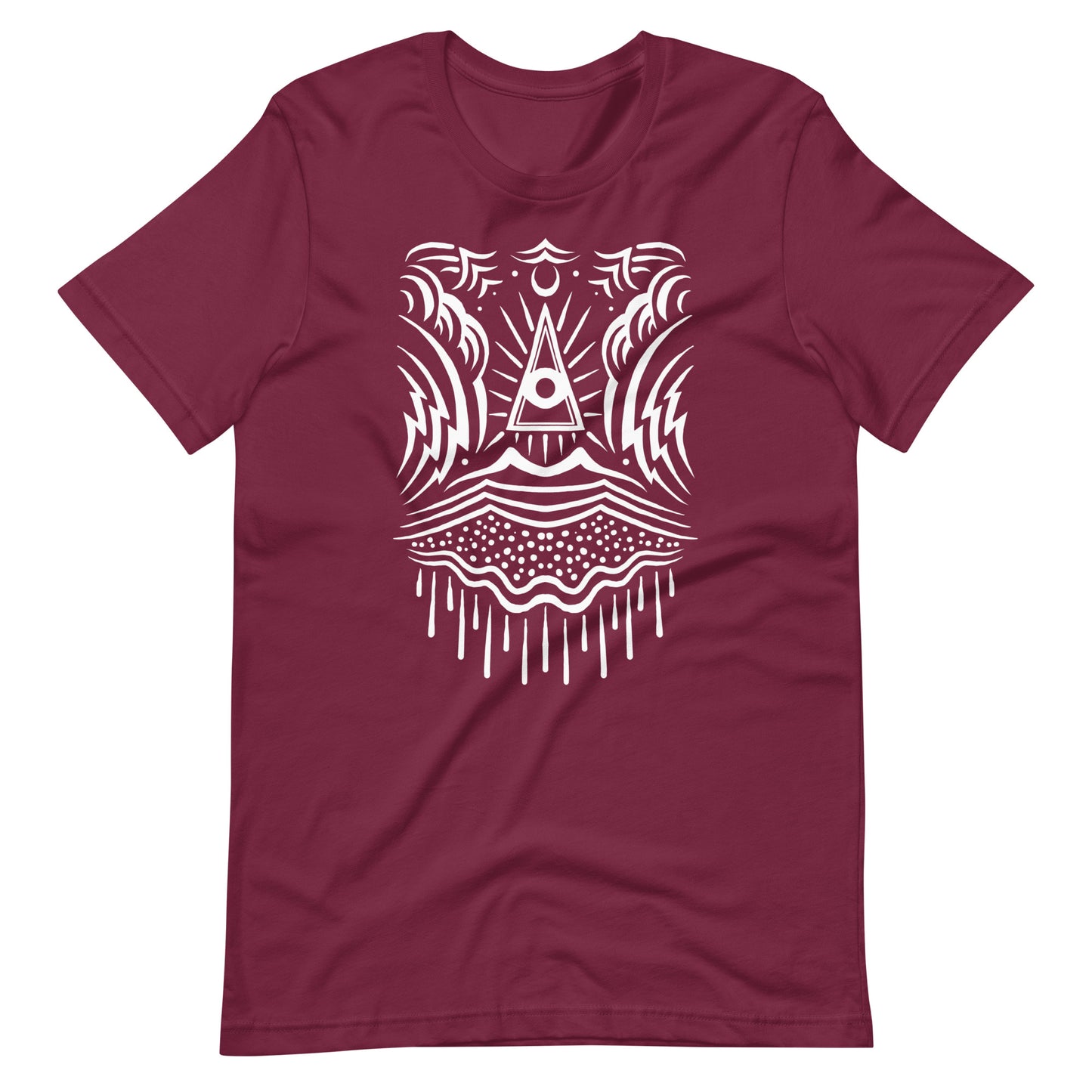 Nature Eye - Men's t-shirt - Maroon Front