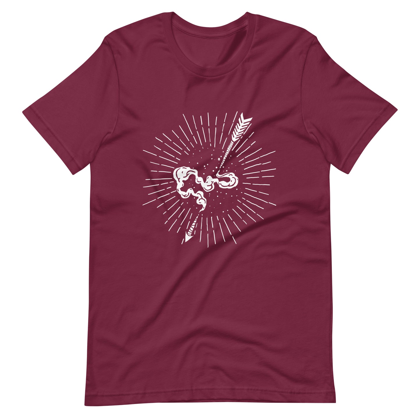 Skull Triangle - Men's t-shirt - Maroon Front