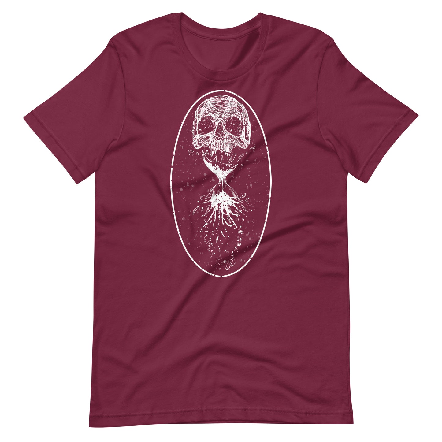 Destruction White - Men's t-shirt - Maroon Front