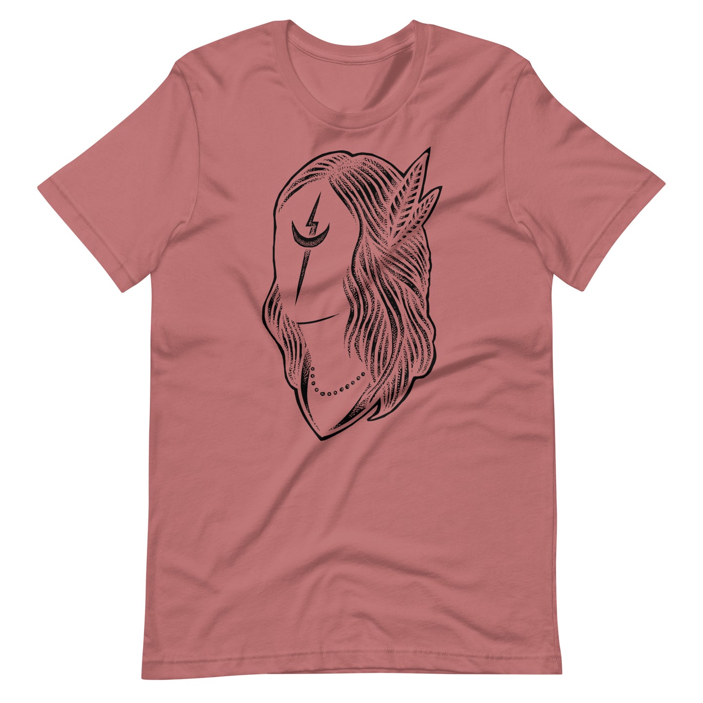 Black Night Black - Men's t-shirt - Mauve Front