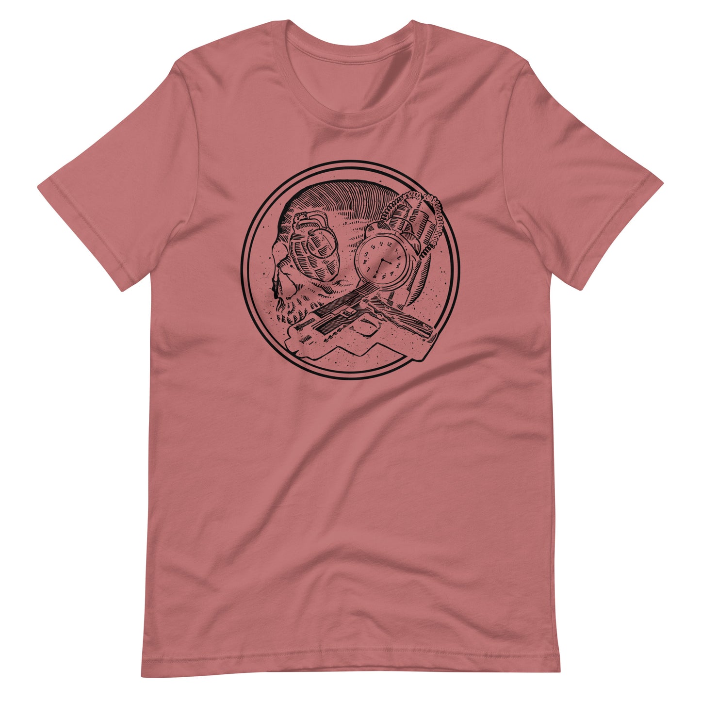 Boom as Hell Black - Men's t-shirt - Mauve Front