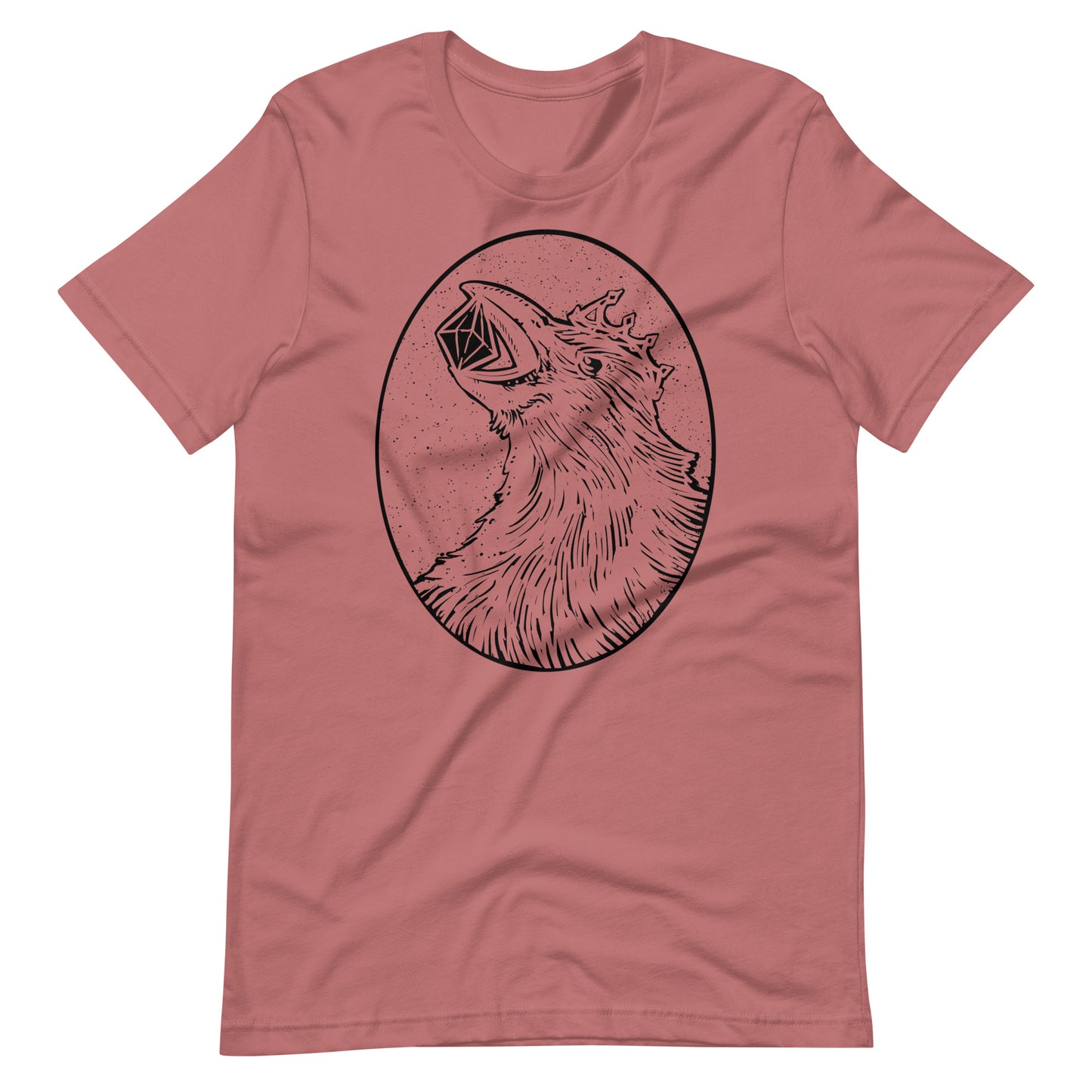 Crow Diamond Black - Men's t-shirt - Mauve Front
