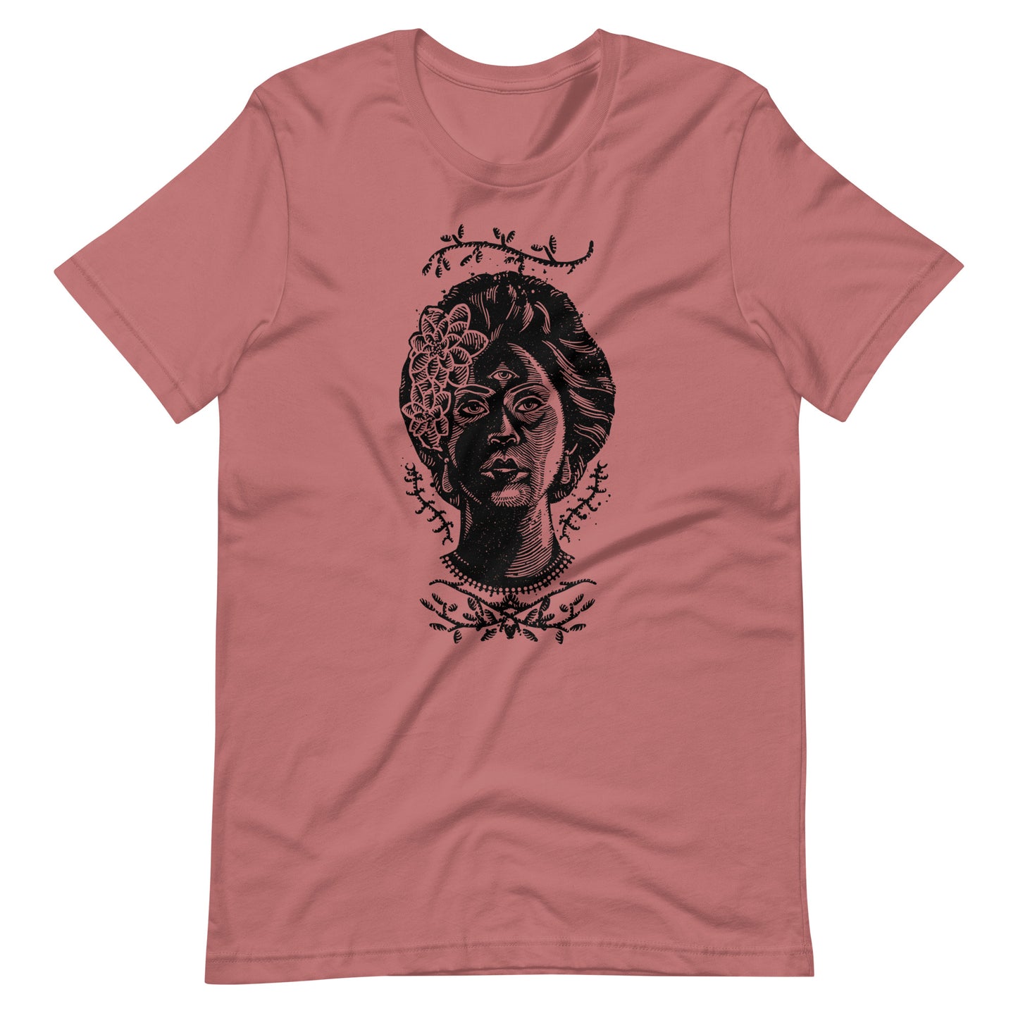 Girl Eyes Black - Men's t-shirt - Mauve Front