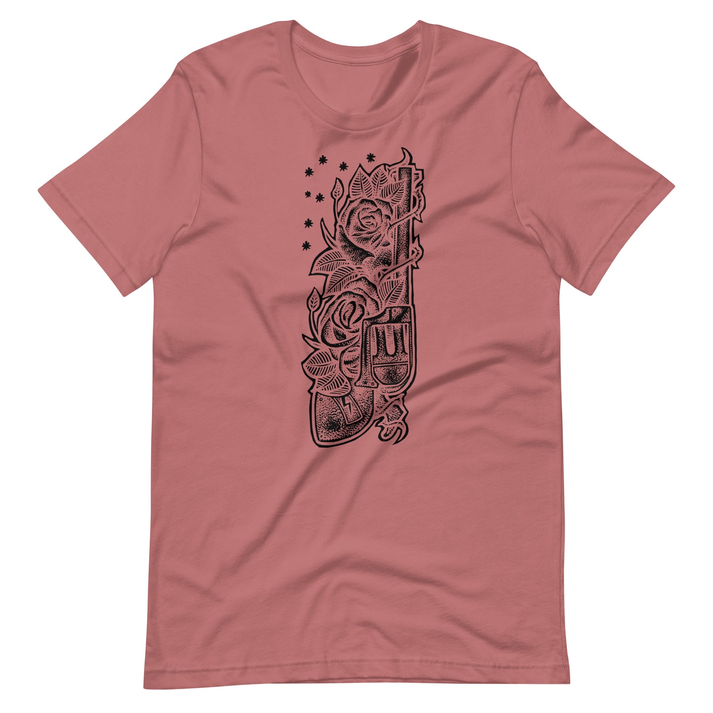 Gun Black - Men's t-shirt - Mauve Front