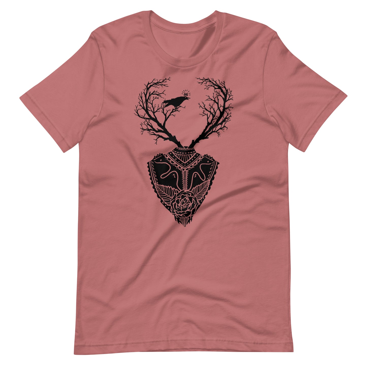Life Trees Black - Men's t-shirt - Mauve Front