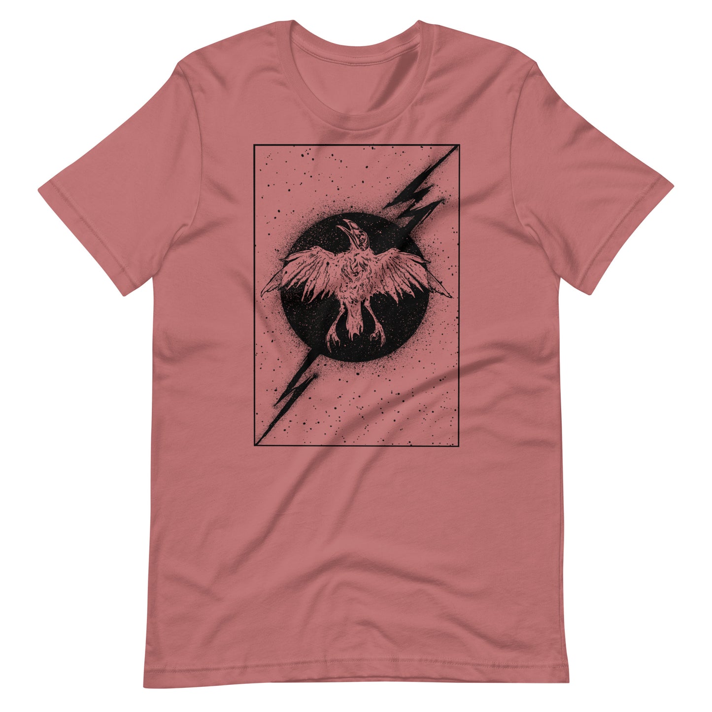 Night Thunder Black - Men's t-shirt - Mauve Front