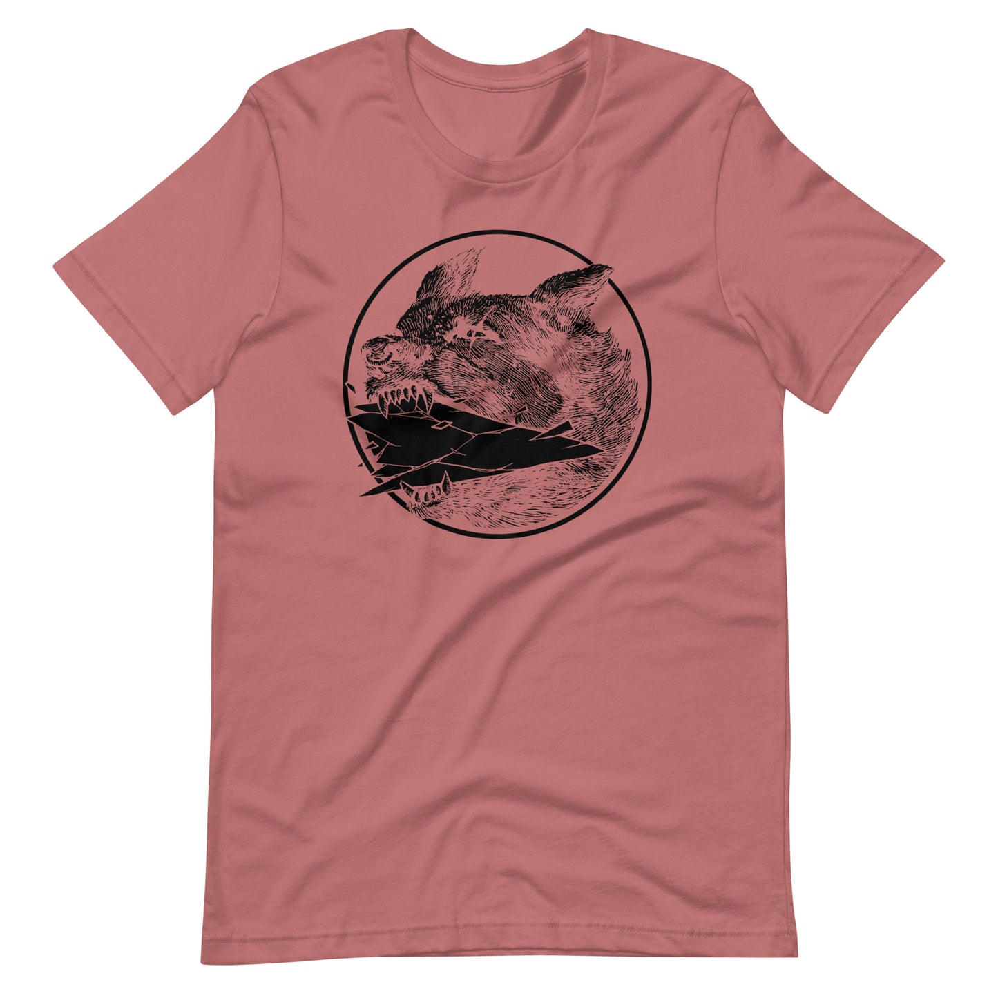 Shard Black - Men's t-shirt - Mauve Front