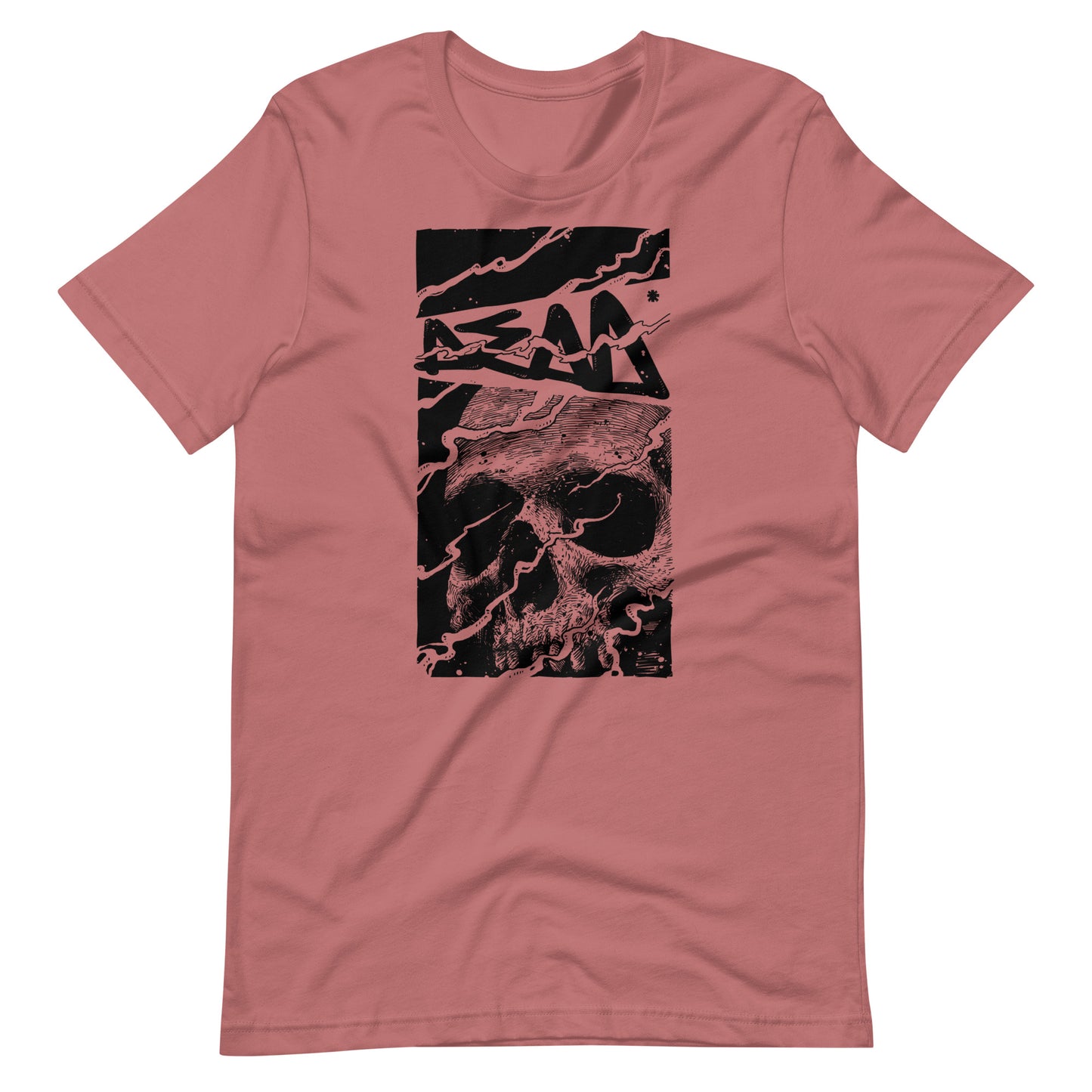 Skull Dead Black - Men's t-shirt - Mauve Front