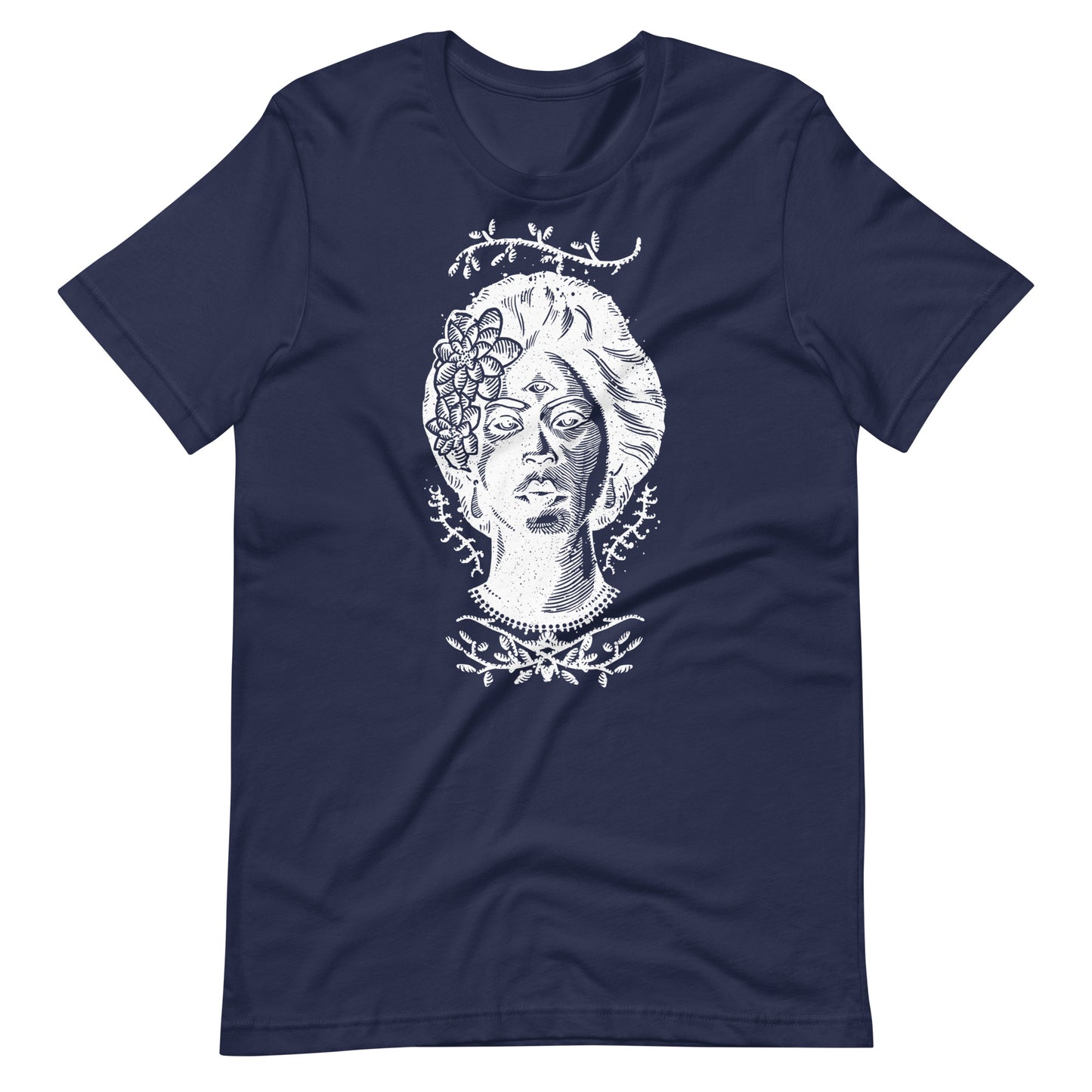 Girl Eyes White - Men's t-shirt - Navy Front