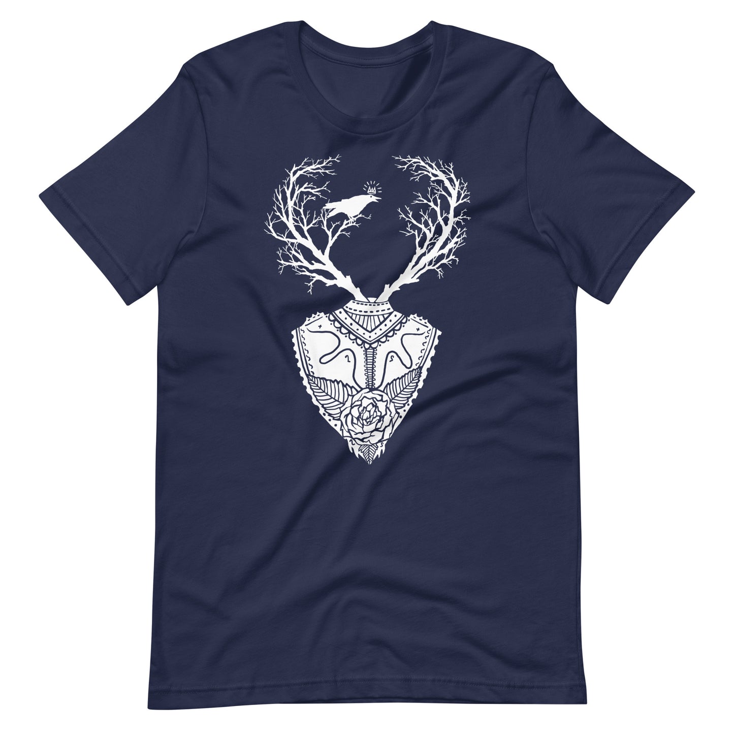 Life Trees White - Men's t-shirt - Navy Front