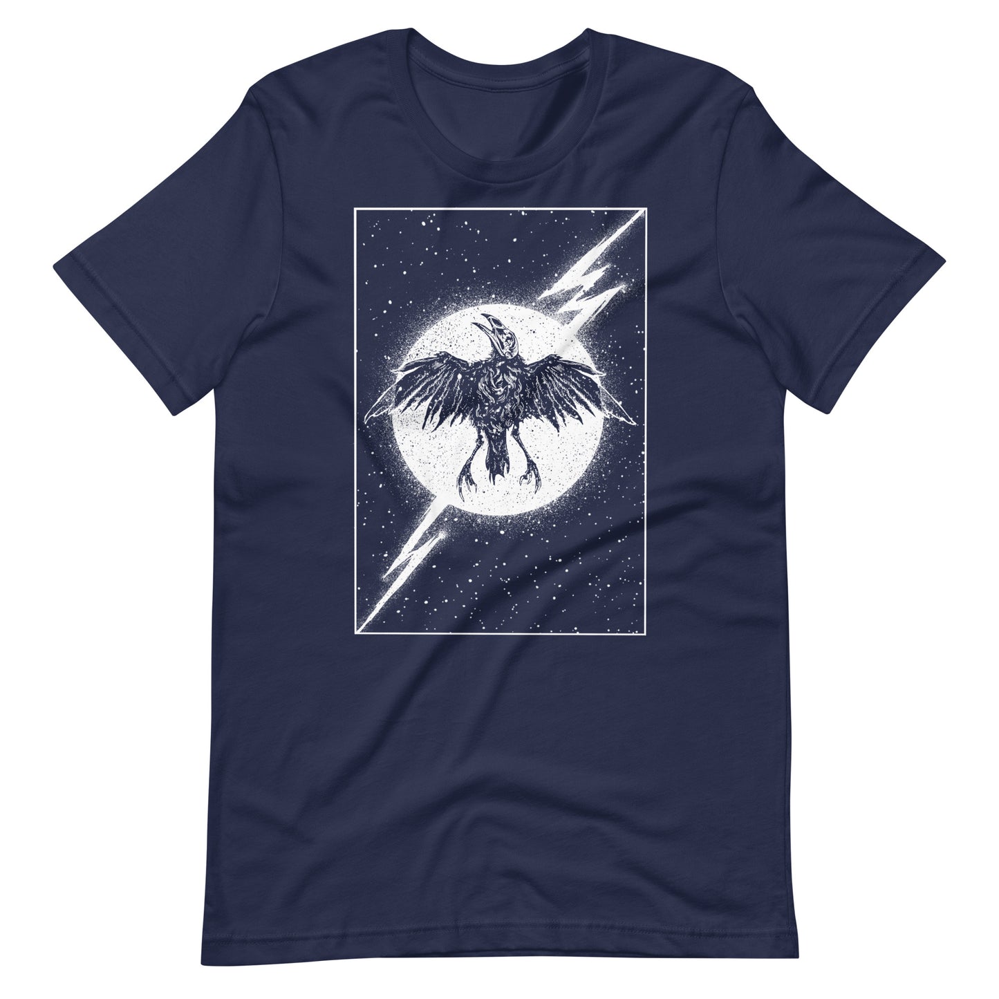 Night Thunder White - Men's t-shirt - Navy Front