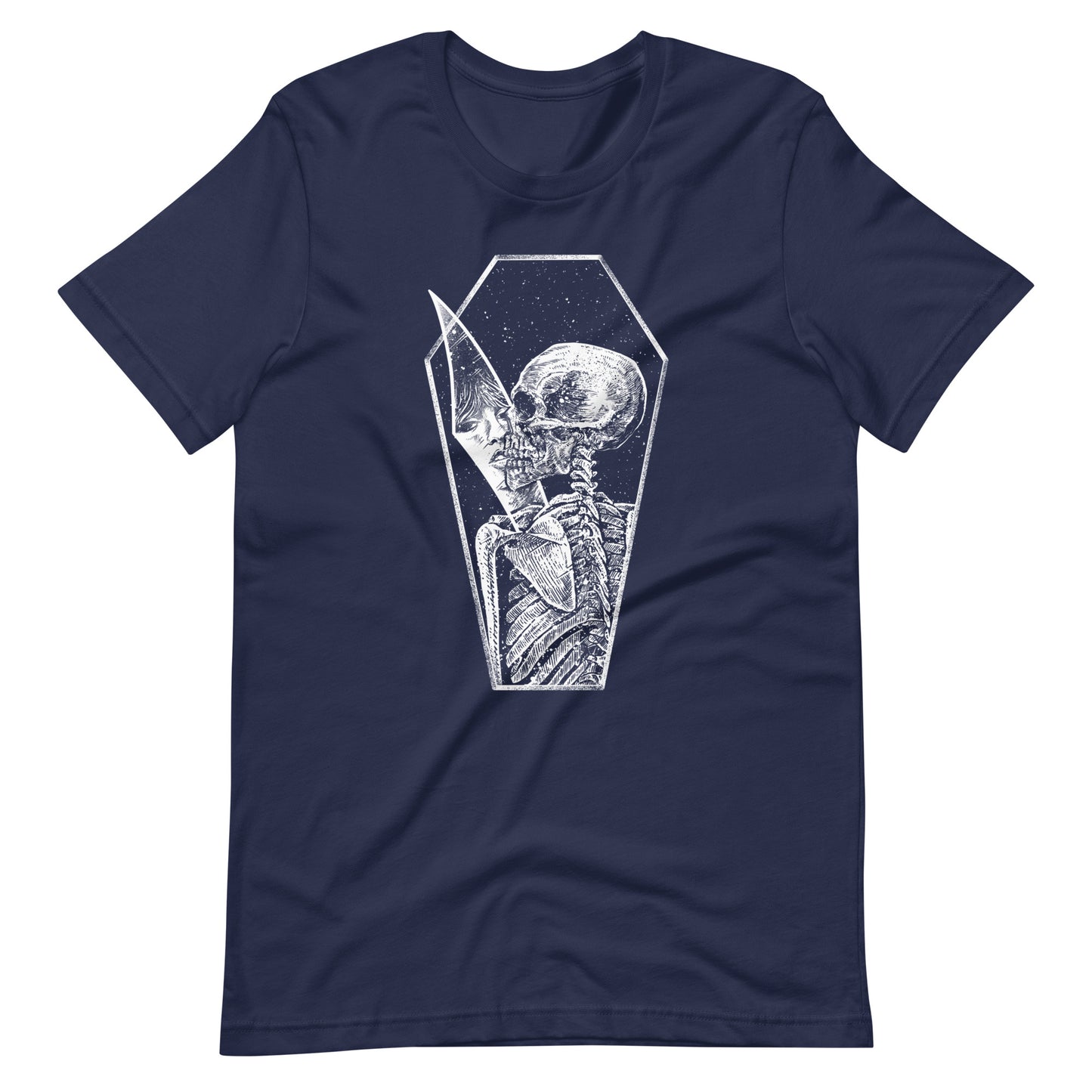 Shadow of Memories White - Men's t-shirt - Navy Front