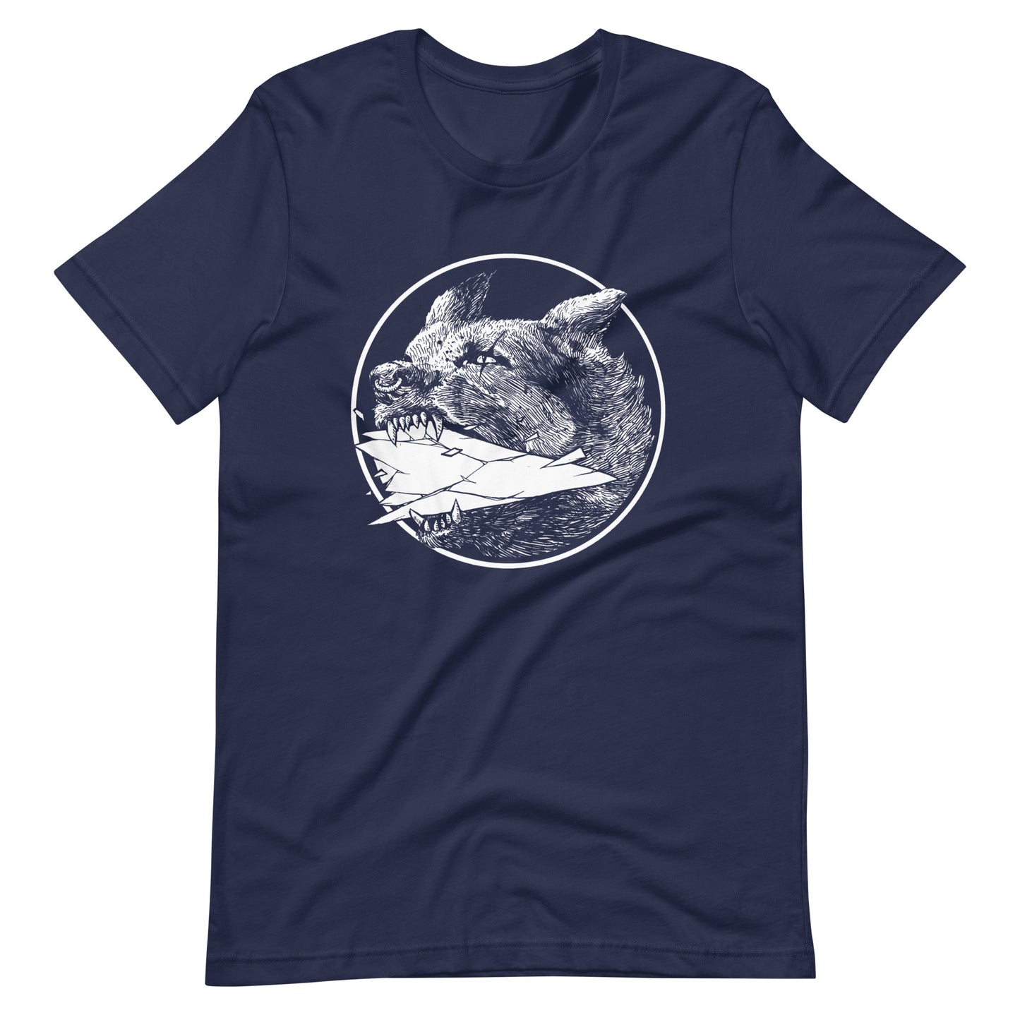 Shard White - Men's t-shirt - Navy Front