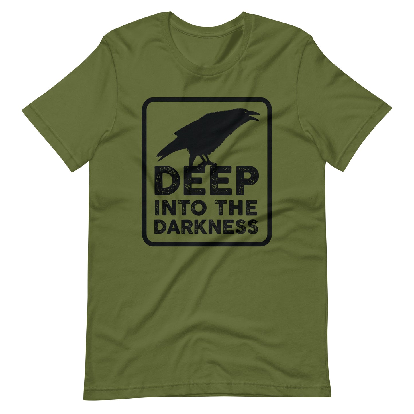 Raven Deep Into the Darkness - Men's t-shirt - Olive Front