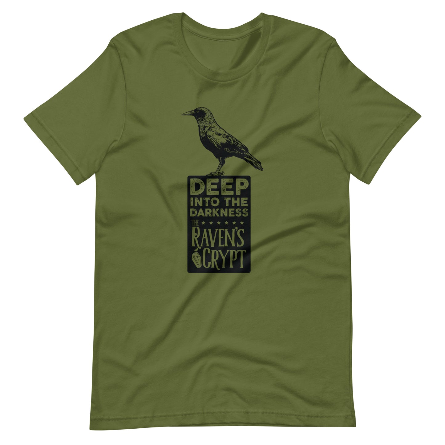 Deep Into the Darkness Crypt 2 - Men's t-shirt - Olive Front
