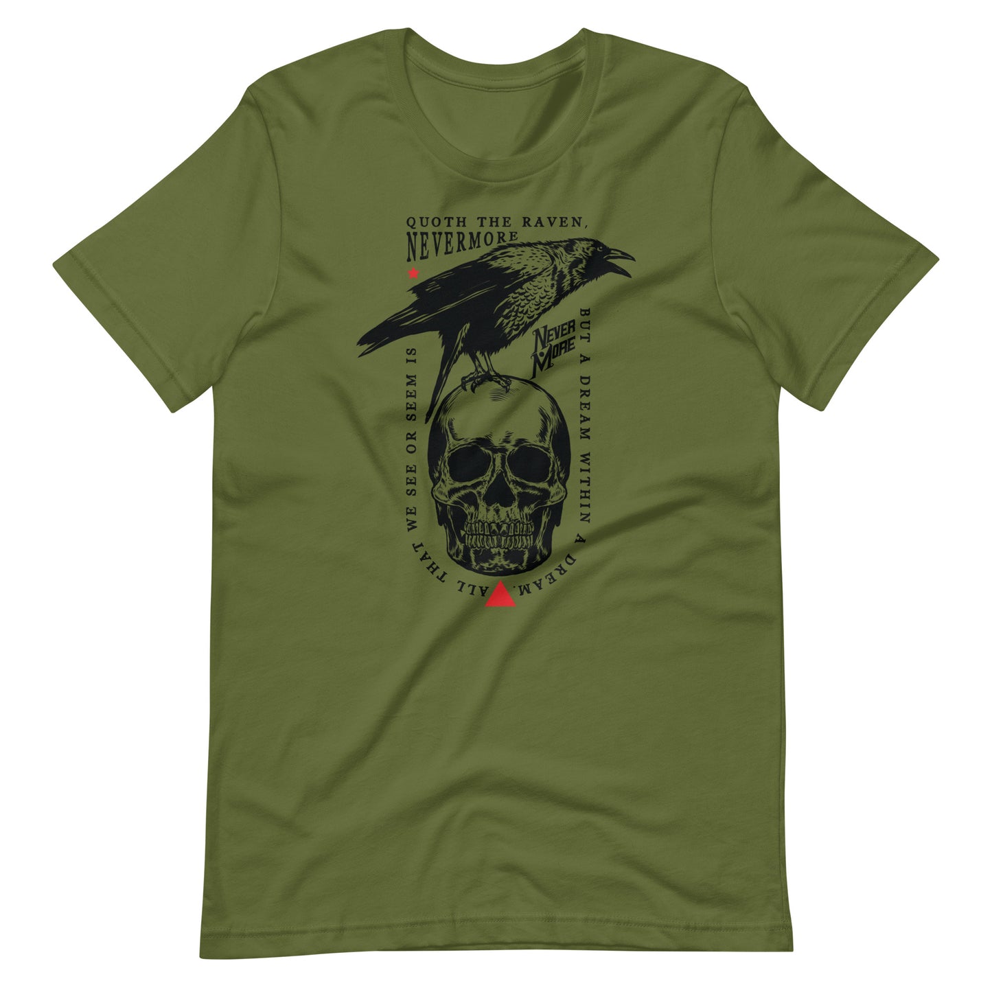 Quoth the Raven - Men's t-shirt - Olive Front