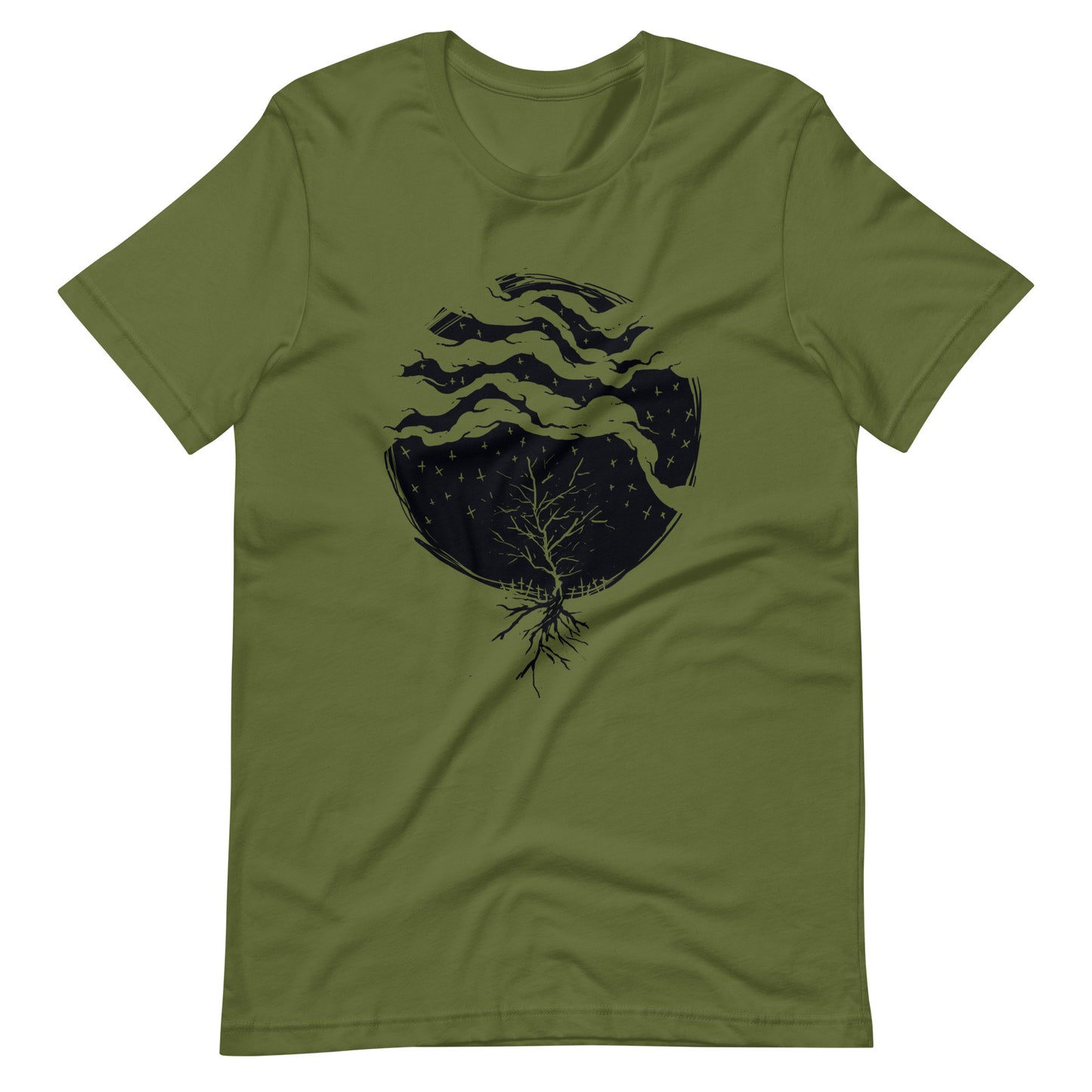 Dead Rain Black - Men's t-shirt - Olive Front