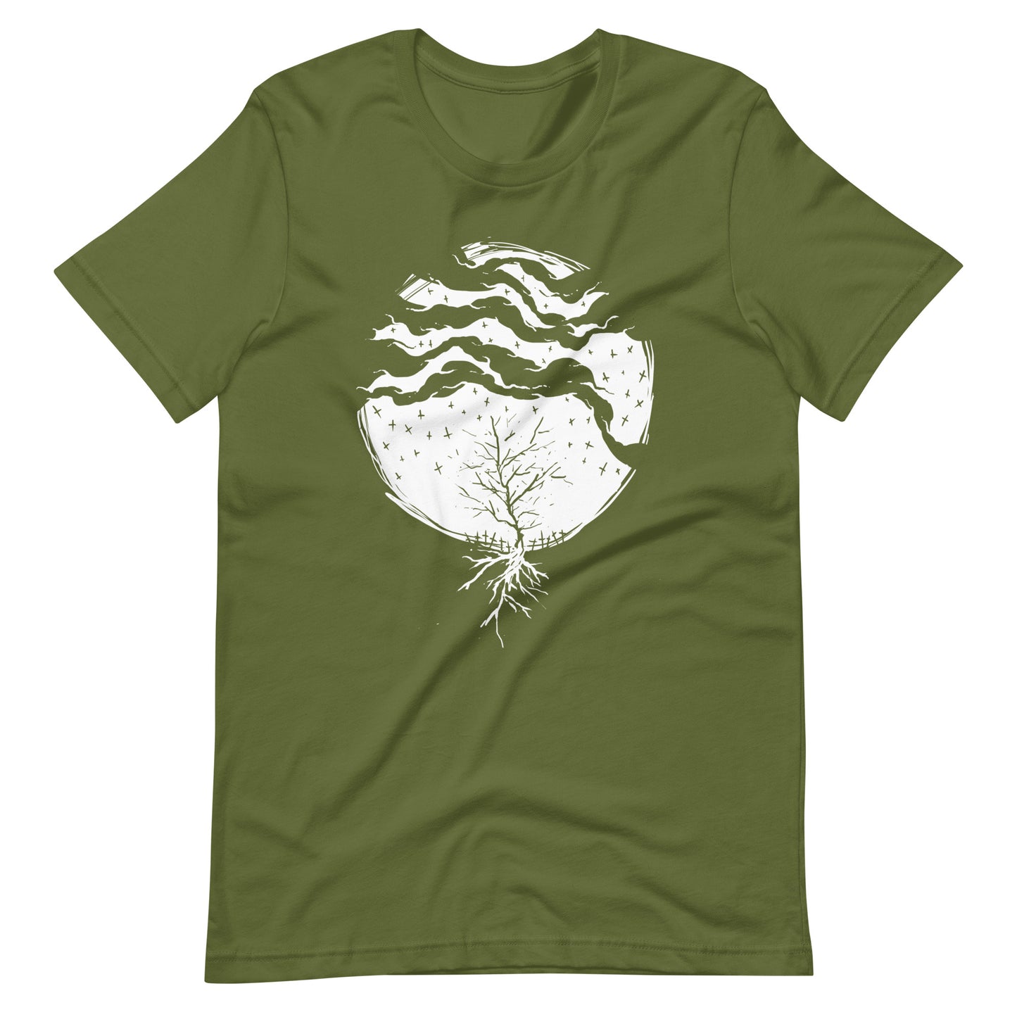 Dead Rain White - Men's t-shirt - Olive Front