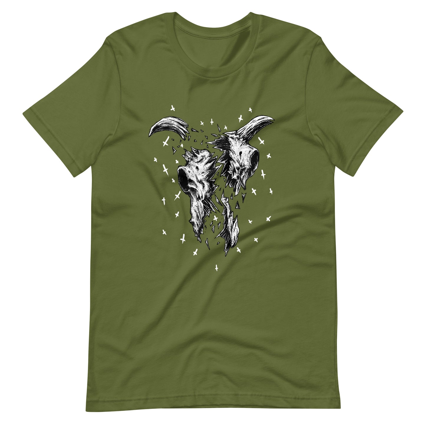 Crushed - Men's t-shirt - Olive Front
