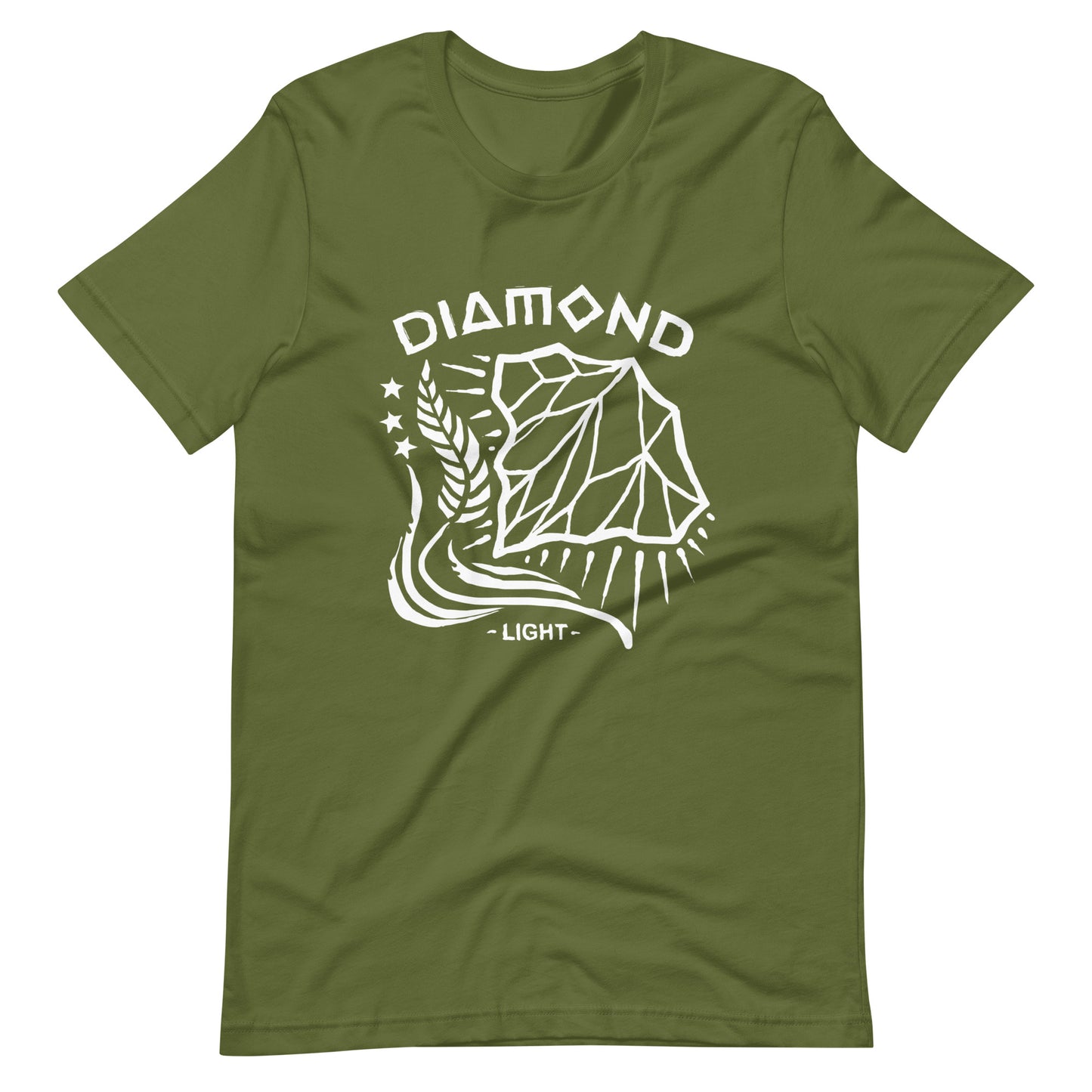Diamond Light - Men's t-shirt - Olive Front