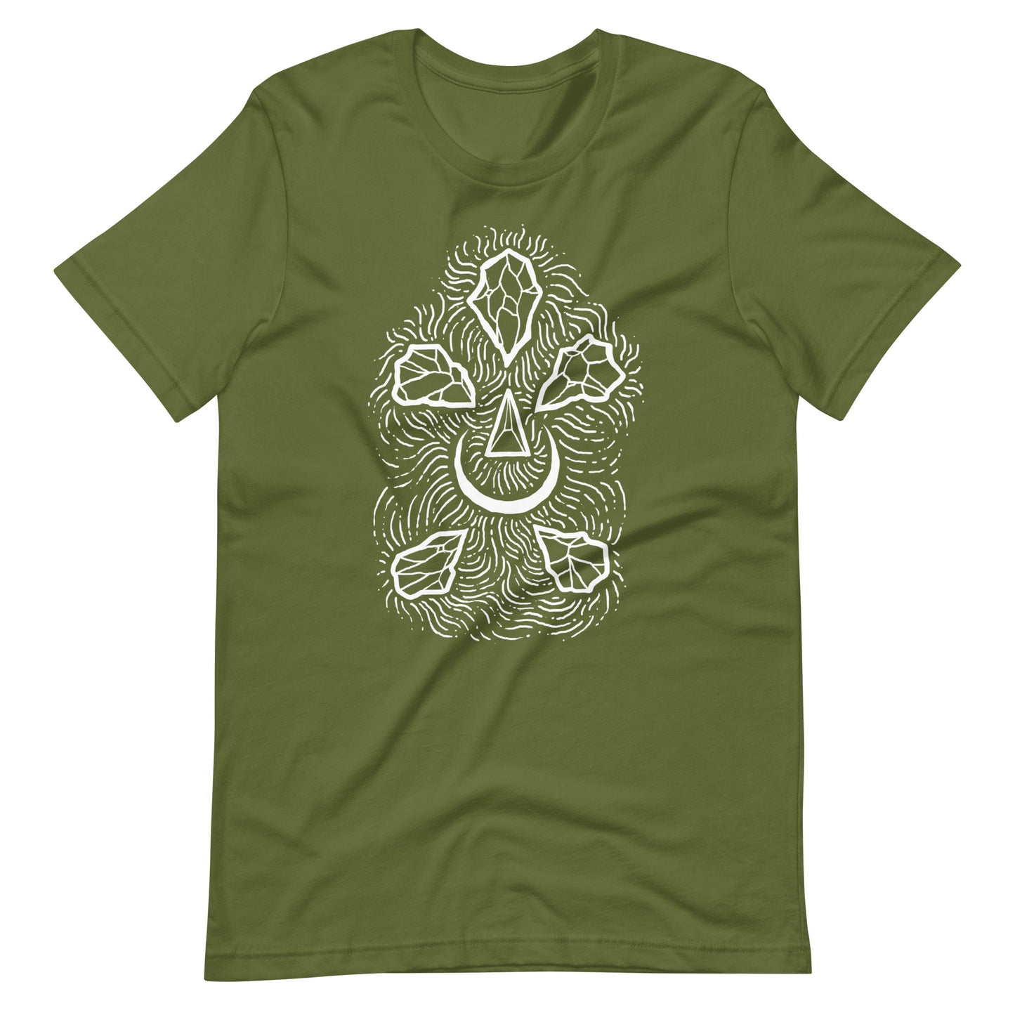 Diamond Night - Men's t-shirt - Olive Front