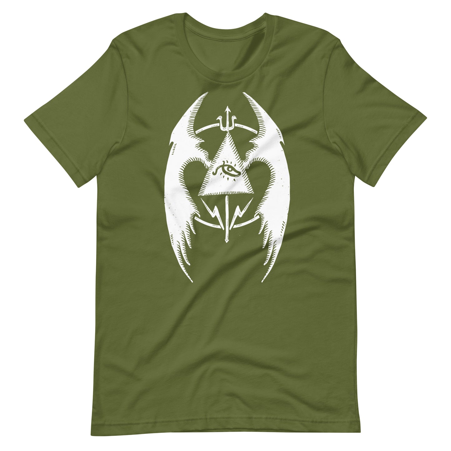 Fly 3 White - Men's t-shirt - Olive Front